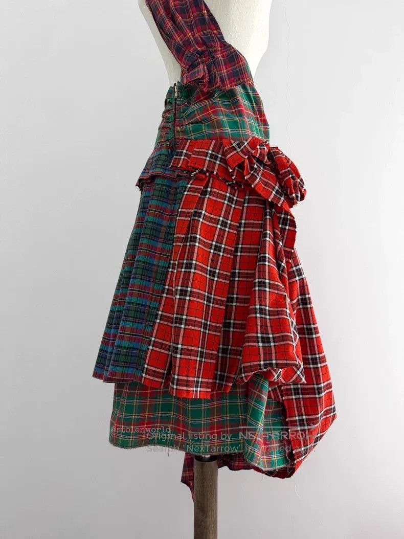 Comme des Garcons Comme des Garcons Pleated Patchwork Checkered Overalls Ski Size XS / US 0-2 / IT 36-38 - 4 Thumbnail