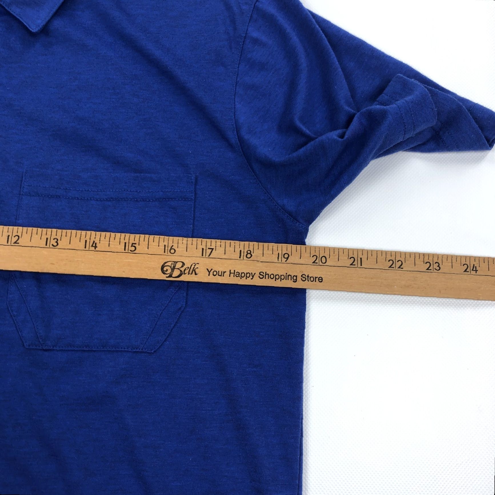 Vintage Stio Men's M Blue Performance Polo Shirt Short Sleeve Button Pocket Casual Size US M / EU 48-50 / 2 - 7 Thumbnail