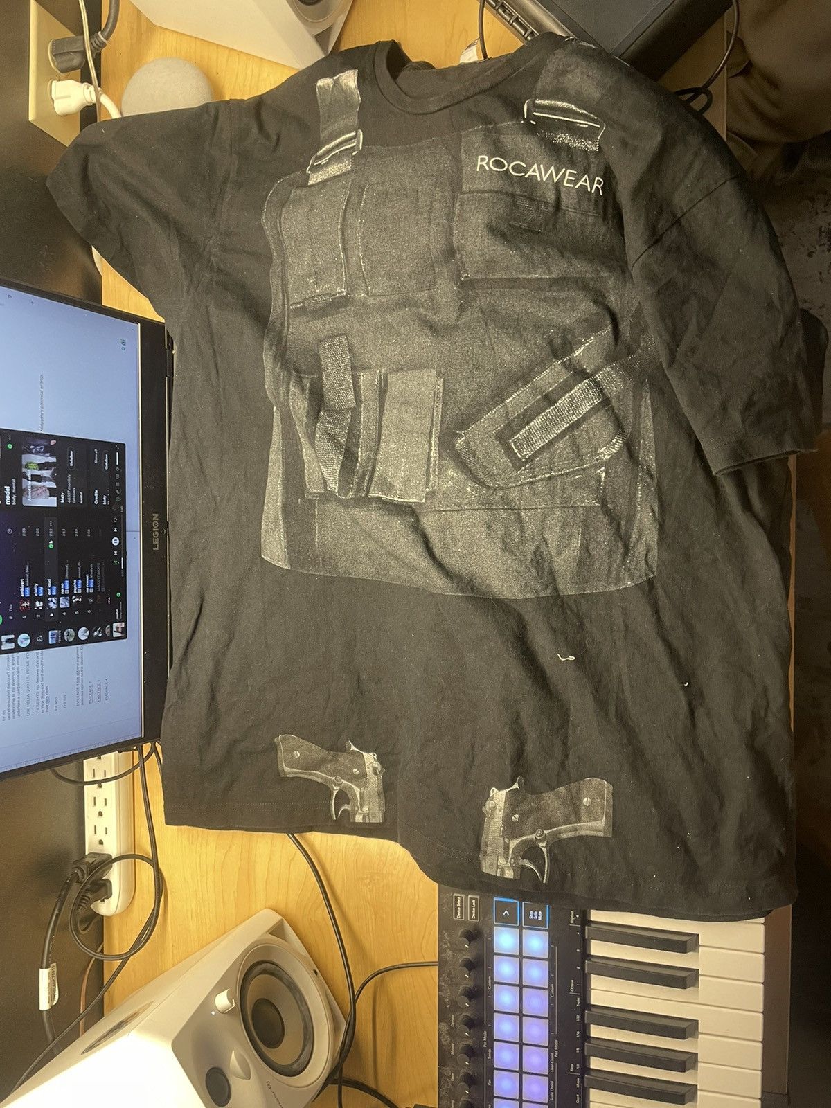 image of Rocawear Bulletproof Vest Shirt in Black, Men's (Size XL)