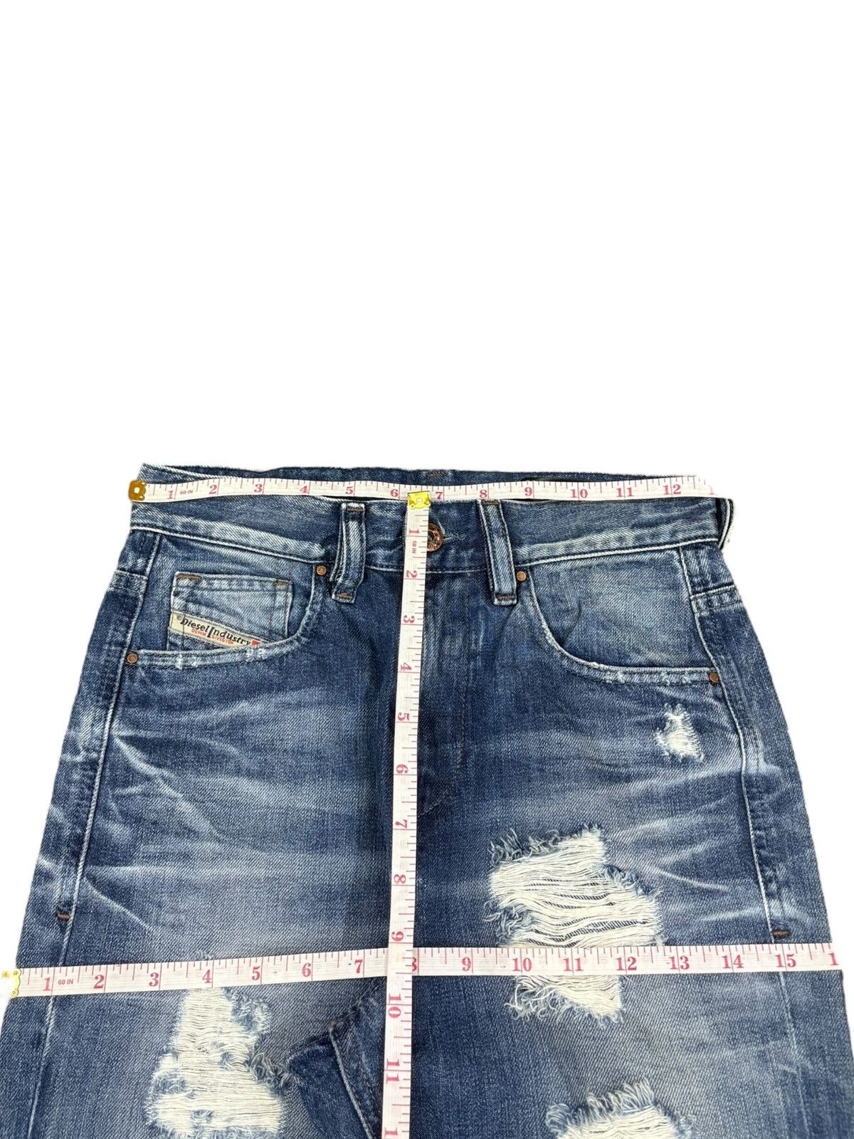 Diesel Vintage Diesel Kameron Blue Wash Distressed Jeans Size 26" / US 2 / IT 38 - 11 Thumbnail