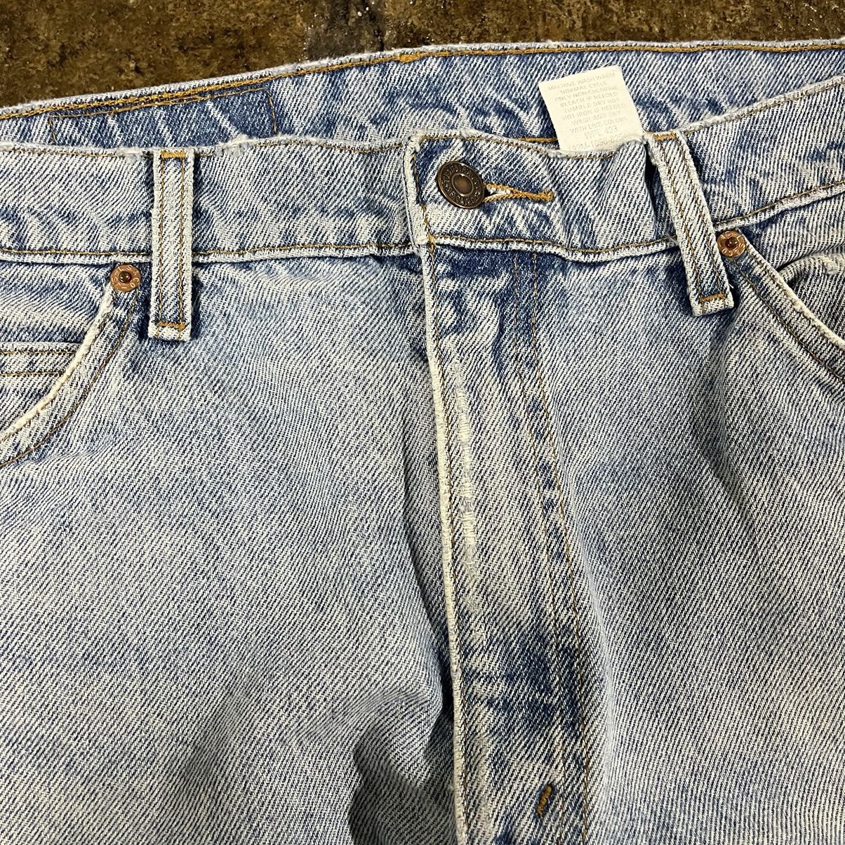 Levi's × Vintage Crazy Vintage 90s Levi's 505 Orange Tab Jeans Faded Skater Size US 36 / EU 52 - 10 Thumbnail