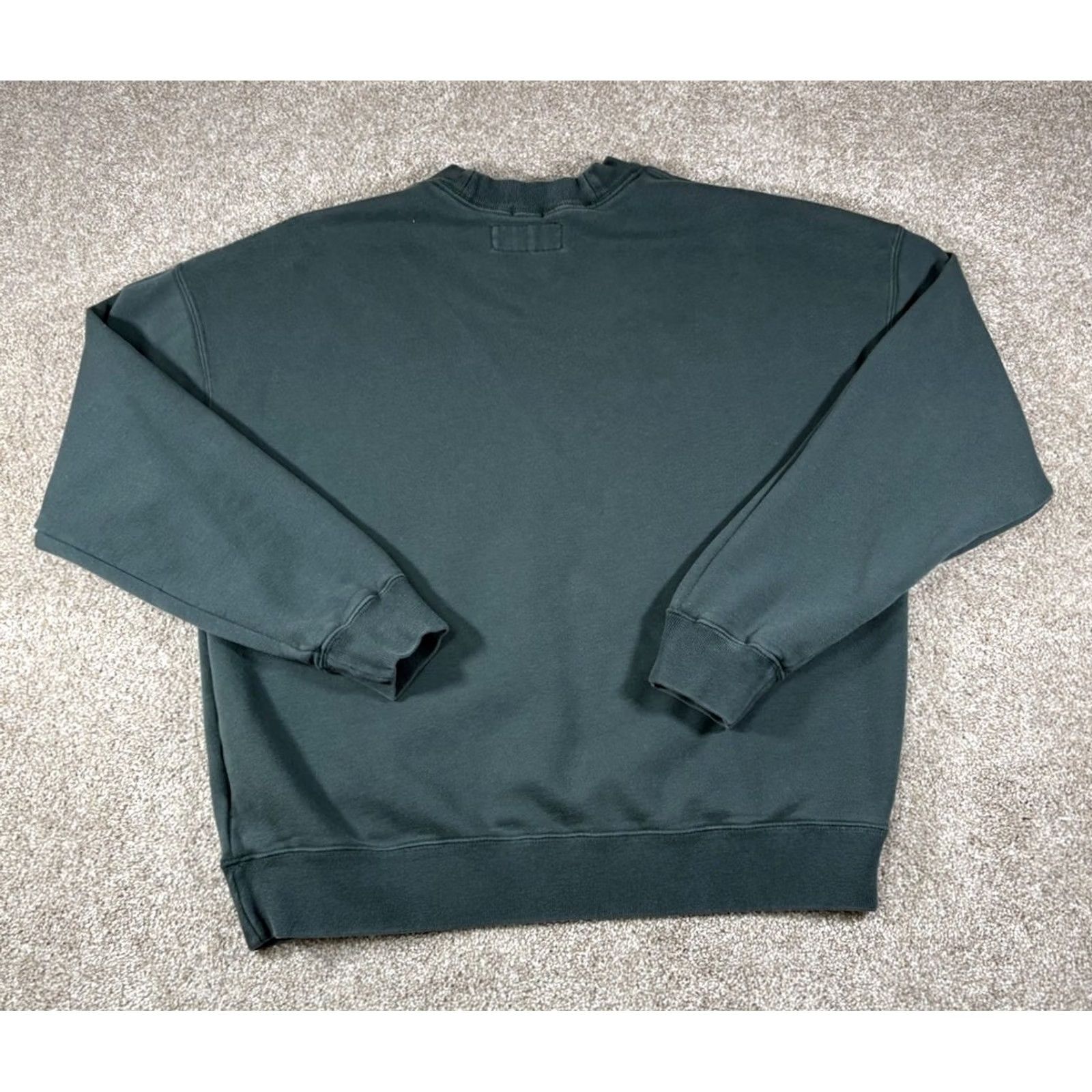 Abercrombie & Fitch VINTAGE Abercrombie & Fitch Sweatshirt Crewneck Men's M Green 90s Pullover Heavyweight Brooklyn NY Oversized Crewneck Sweatshirt Size US M / EU 48-50 / 2 - 6 Thumbnail