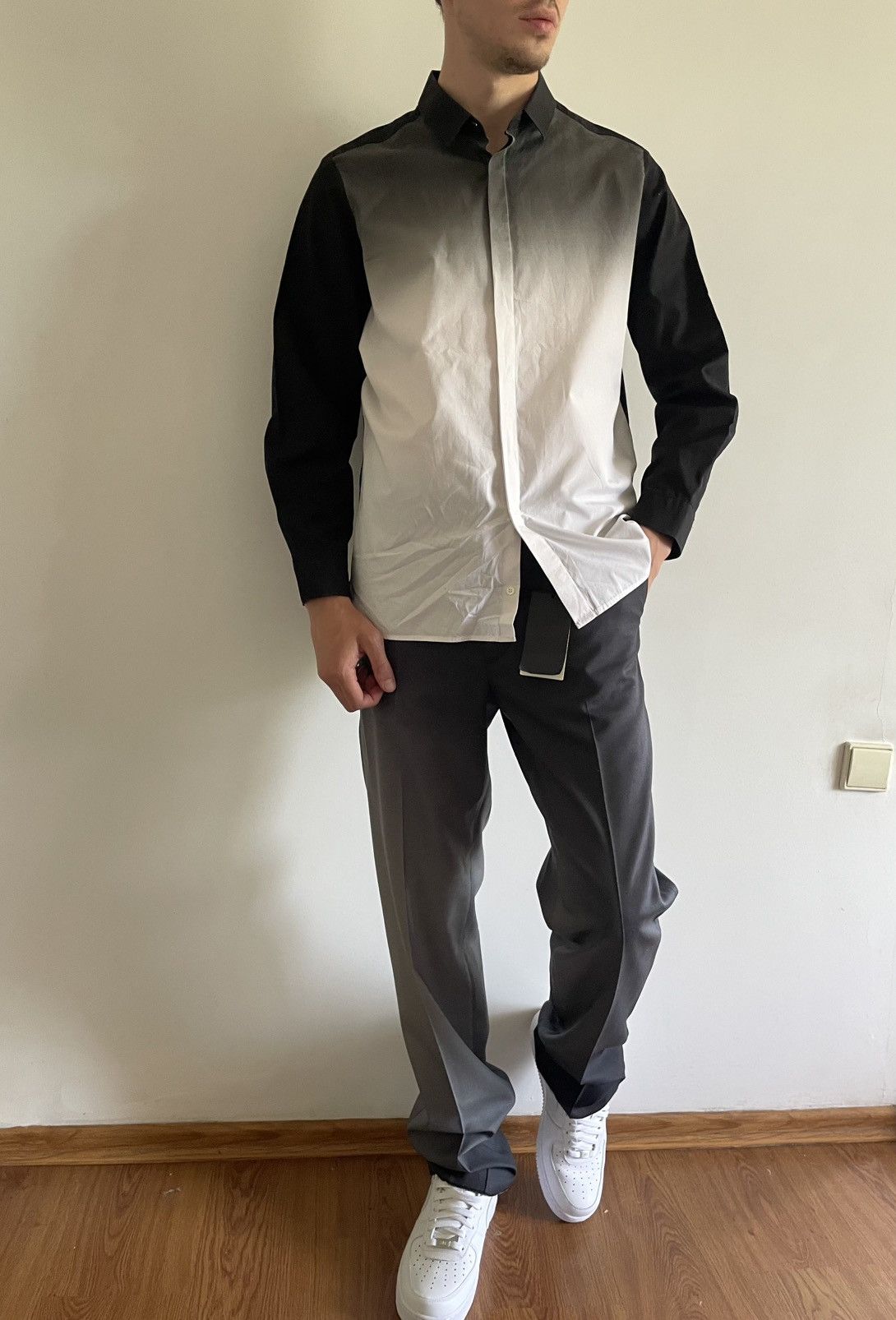 Neil Barrett Neil Barrett Shirt Gradient Slim Fit Size US M / EU 48-50 / 2 - 3 Thumbnail
