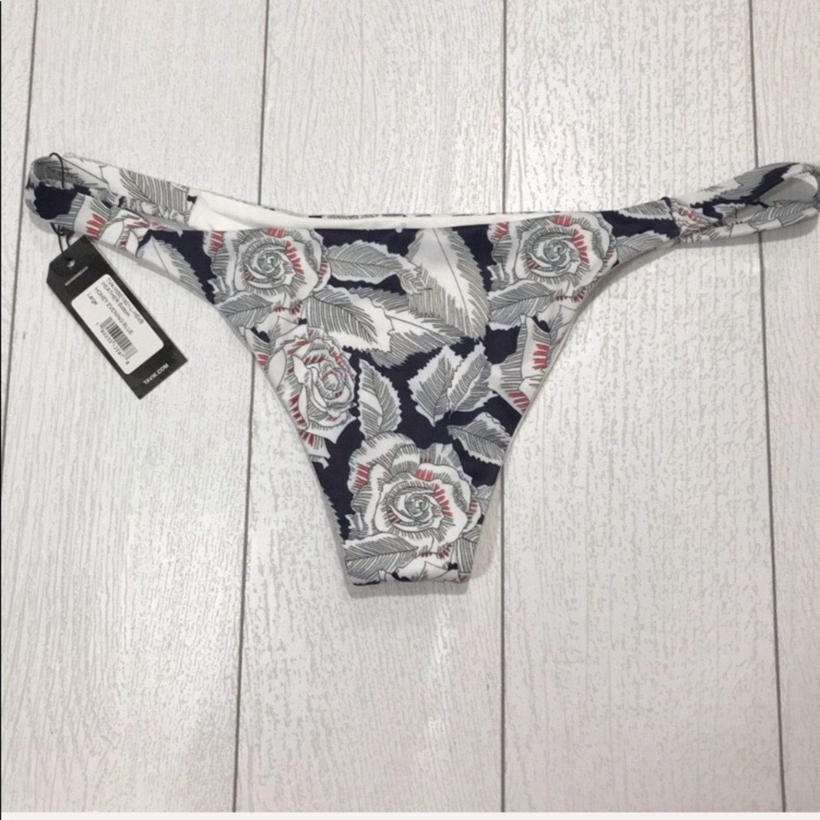 Tavik TAVIK Blue Floral Heather Bikini Bottom Size Large NWT Size ONE SIZE - 2 Thumbnail