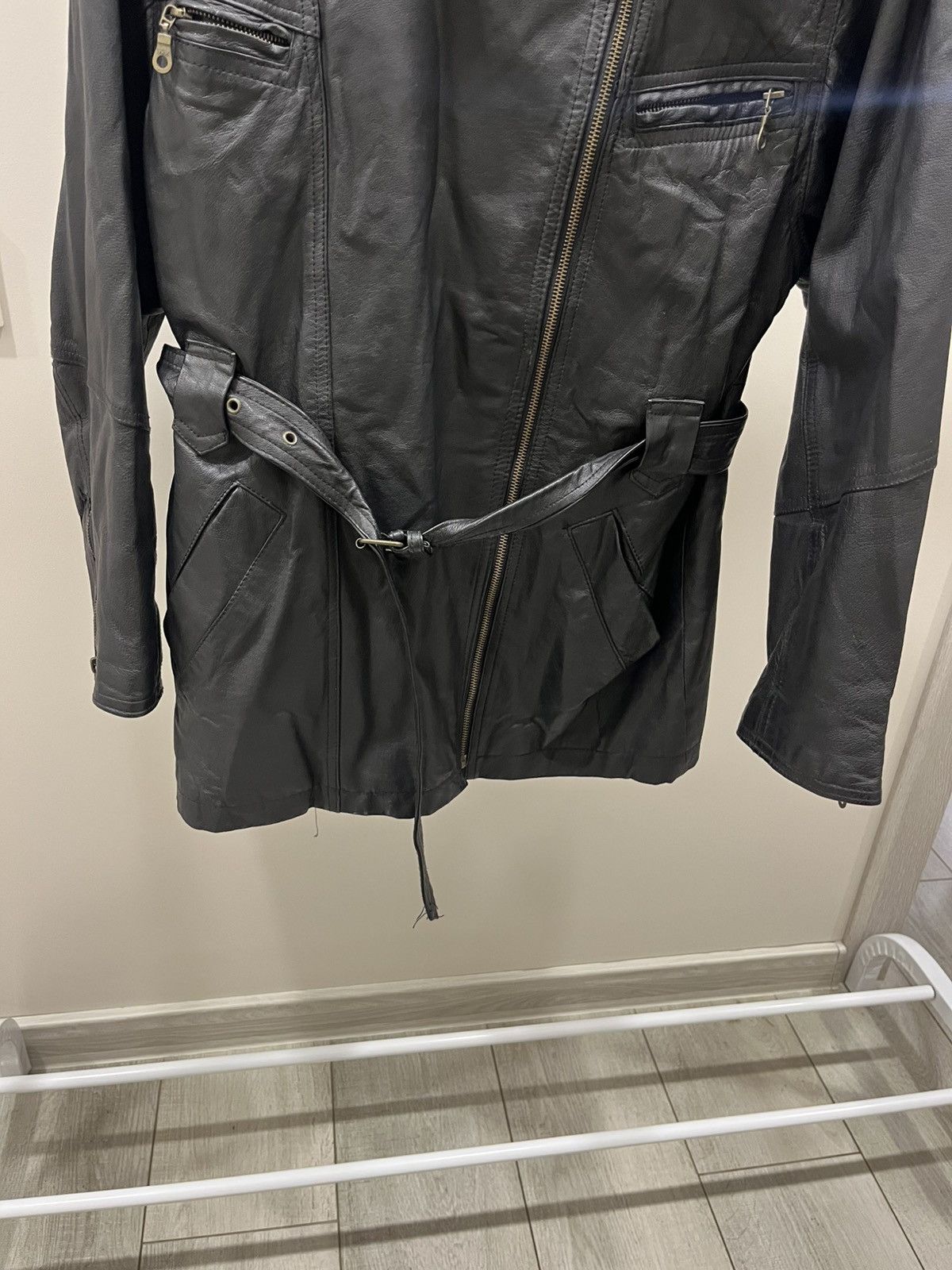 Leather Vintage Milan Leather bomber jacket Size XL / US 12-14 / IT 48-50 - 3 Thumbnail