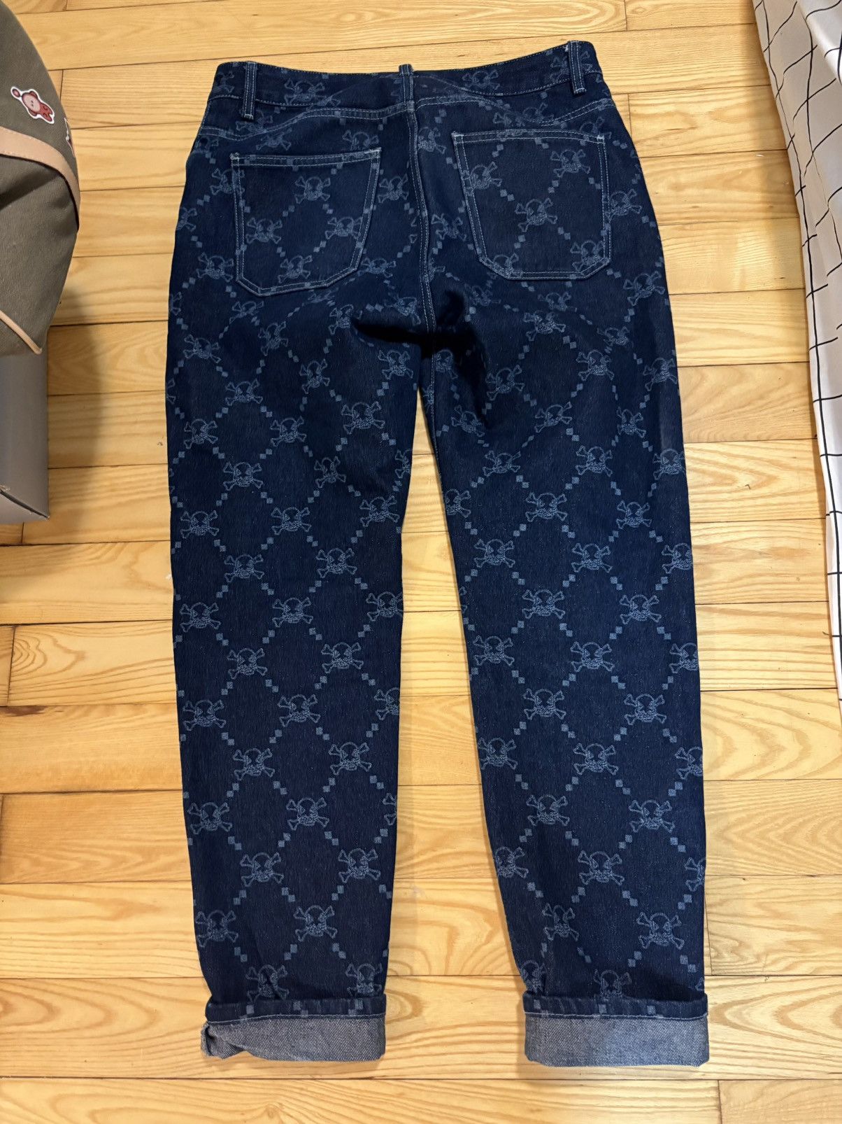 Other FoolnForever Denim Monogram Skull Jeans Size 30 Size US 30 / EU 46 - 2 Thumbnail