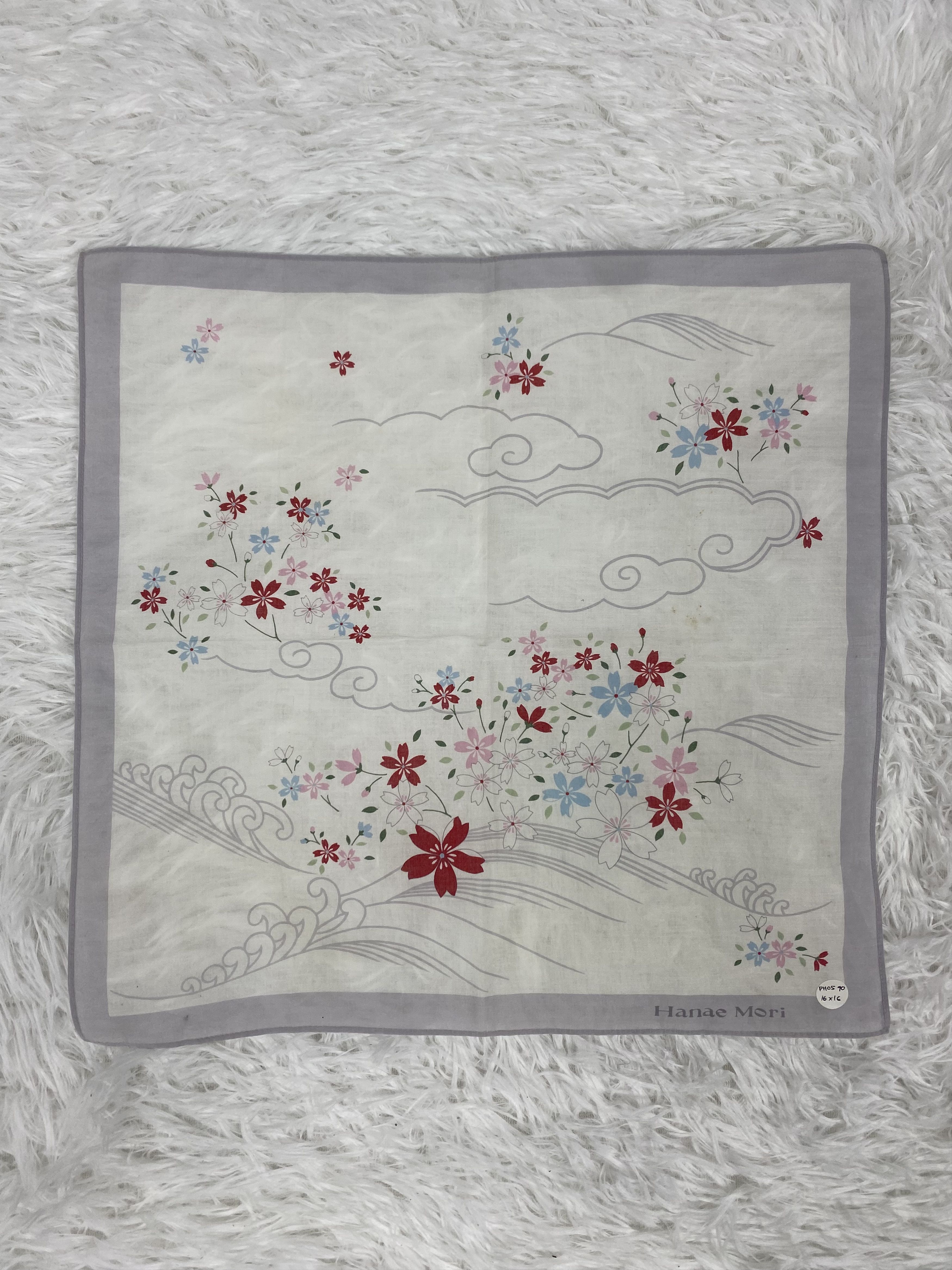 Hanae Mori Vintage Hanae Mori Handkerchief Neckerchief PH0570 Size ONE SIZE - 3 Thumbnail