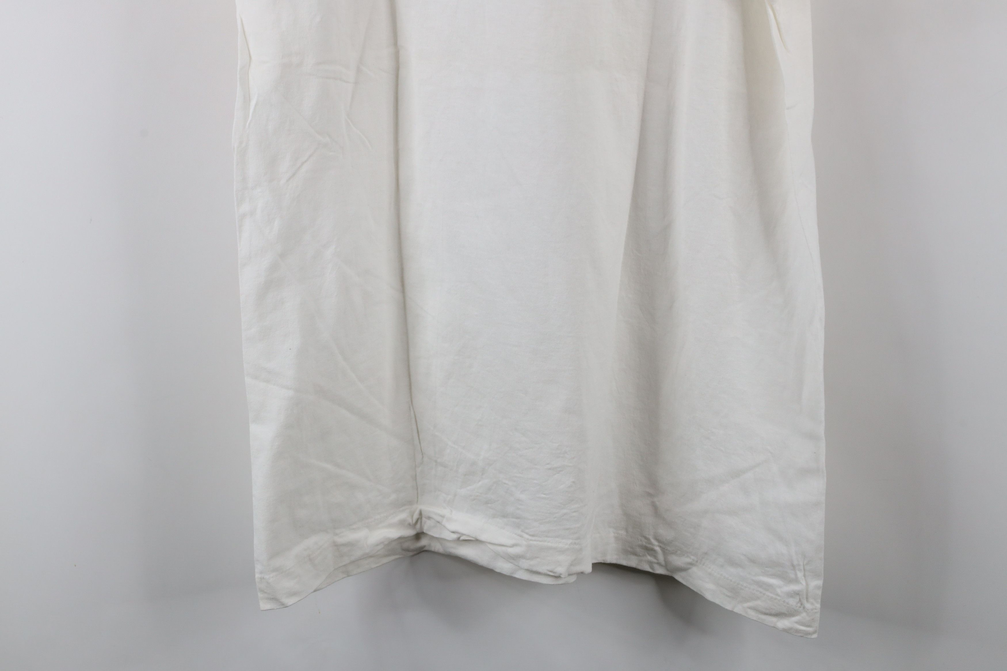 Vintage Vintage 90s Streetwear Cotton Short Sleeve T-Shirt White USA Size US XL / EU 56 / 4 - 11 Thumbnail