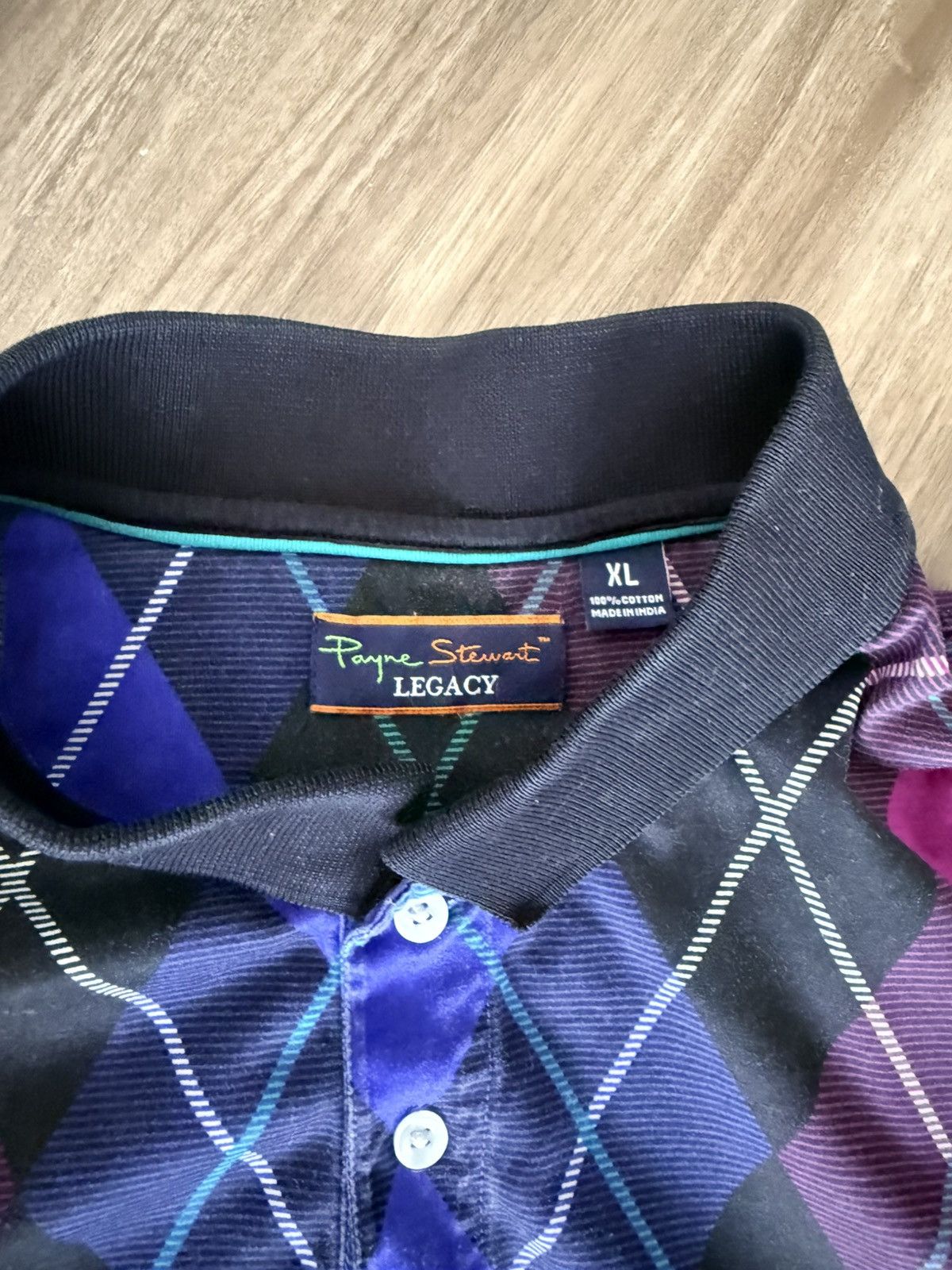 Other Payne Stewart Legacy Argyle Cotton Golf Shirt XL Multicolor Size US XL / EU 56 / 4 - 3 Thumbnail