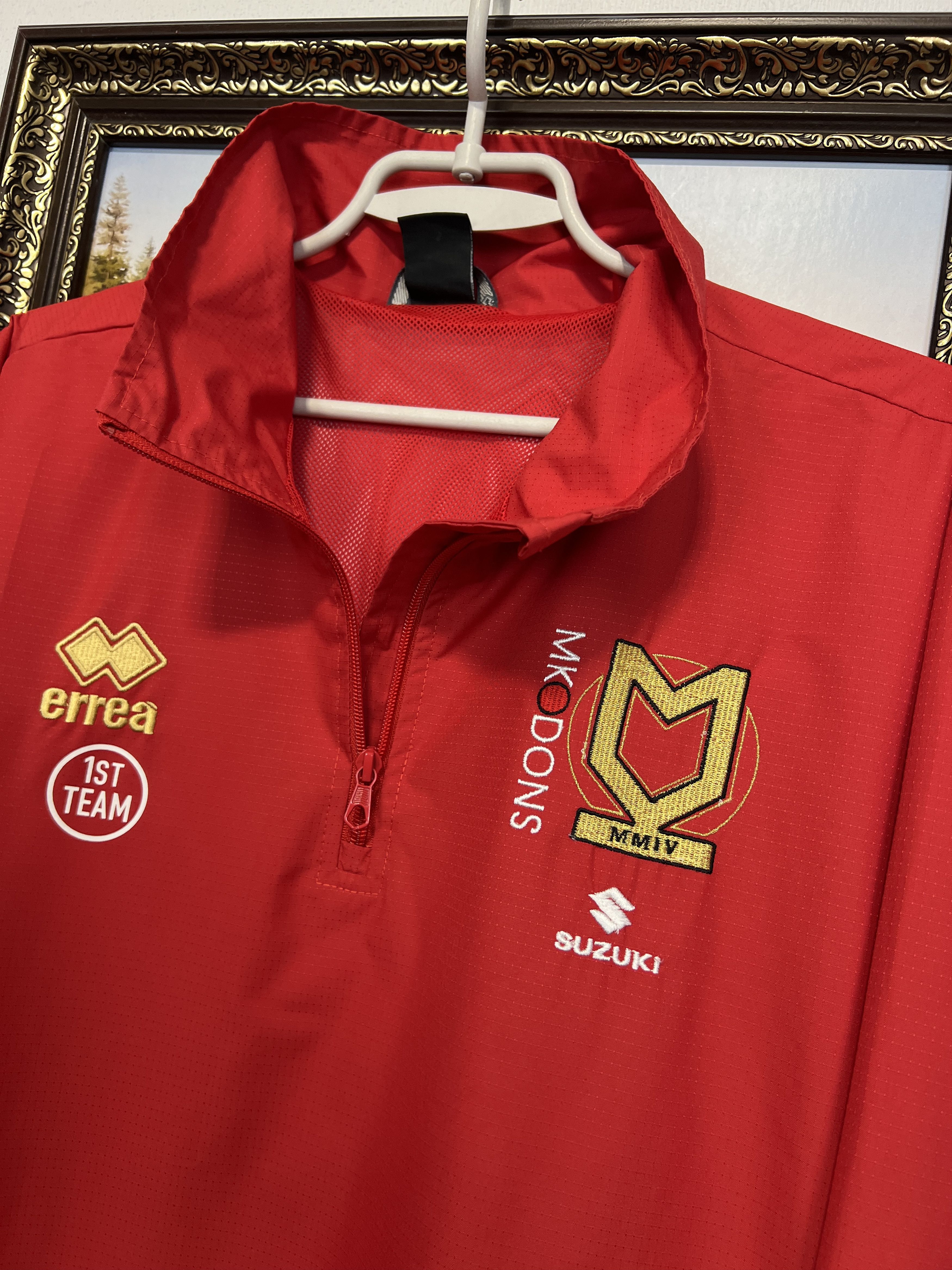 Errea Errea Milton Keynes MK Dons Football Jacket Windbreaker Size US XL / EU 56 / 4 - 4 Thumbnail