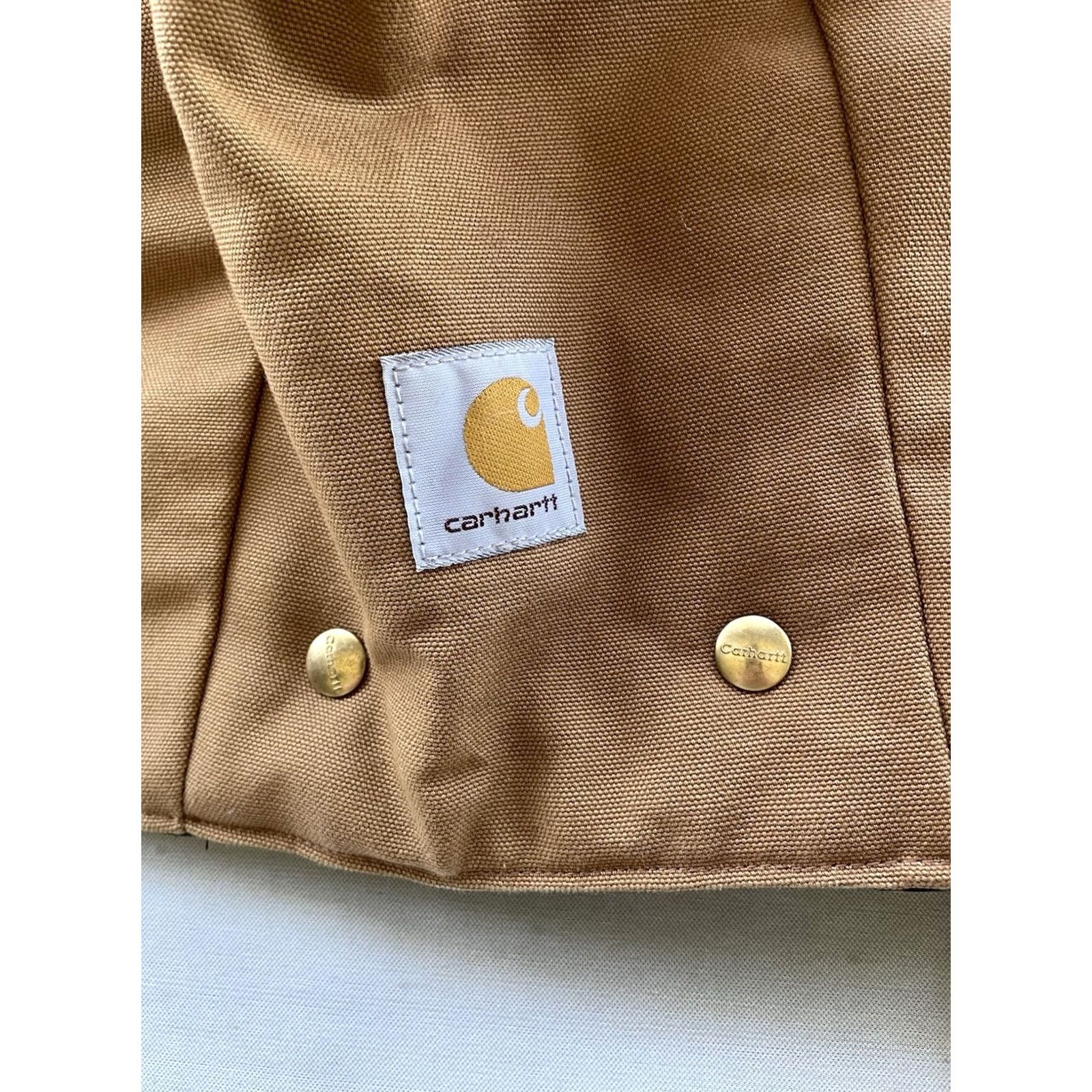Carhartt VINTAGE Carhartt A02 BRN Brown Duck Canvas Quilt Lined Hood USA Hood Men One Size Brown Quilt Lined Snap On Hood Duck Canvas USA Carhartt A02 Size US M / EU 48-50 / 2 - 2 Thumbnail