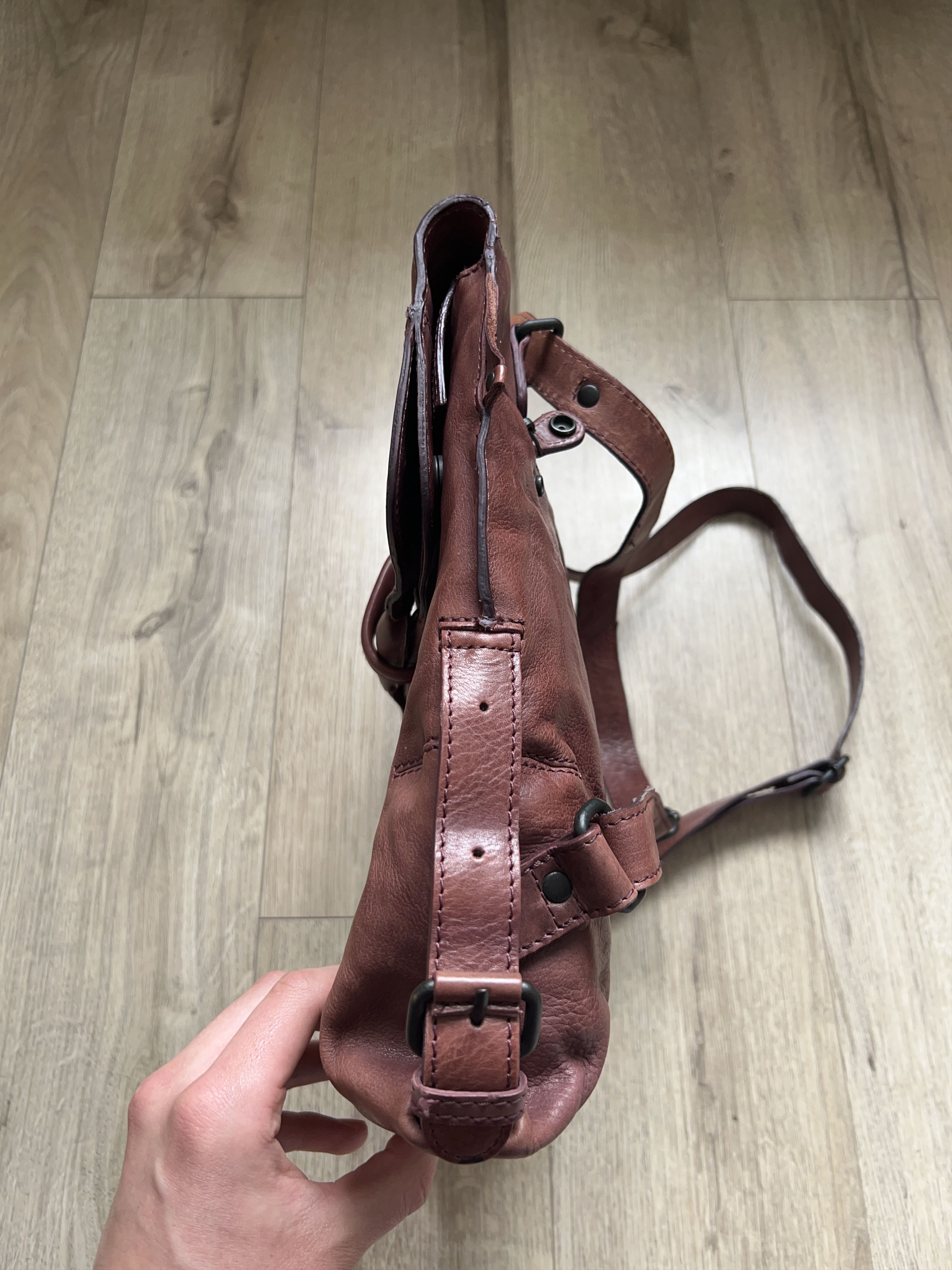 Genuine Leather Aunts&Uncles Mrs. Mince Pie Backpack Leather Bag Shoulder Size ONE SIZE - 8 Thumbnail
