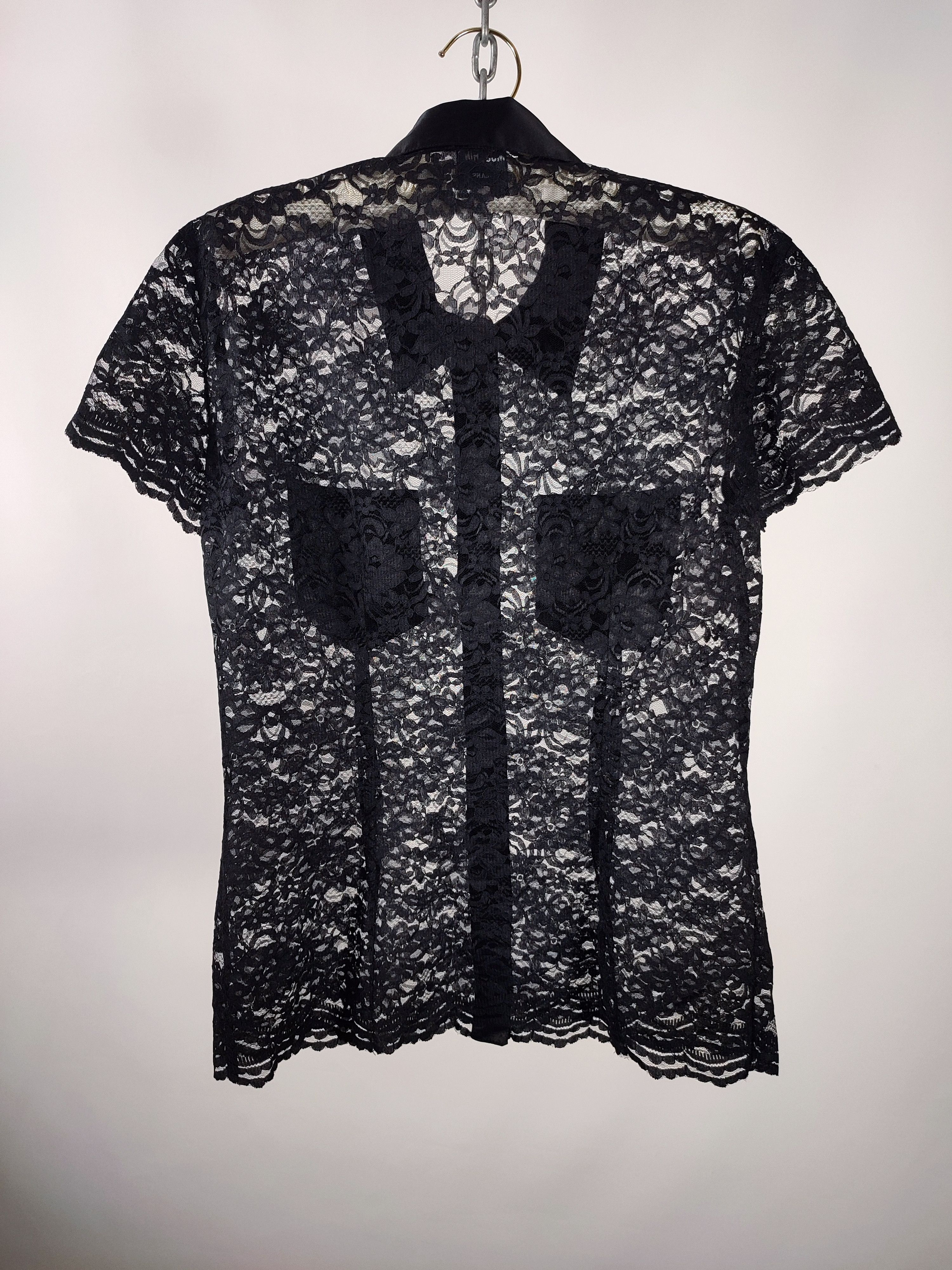 Love Moschino Love Moschino Lace Flower Vintage Blouse Size L / US 10 / IT 46 - 8 Thumbnail
