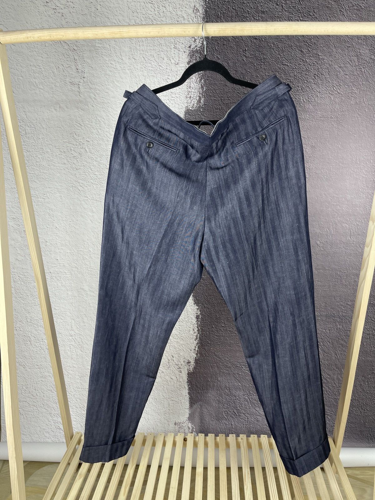 Suitsupply SUITSUPPLY Havana Low Double Breasted Slim / SOHO SA Suit Size 46R - 23 Thumbnail