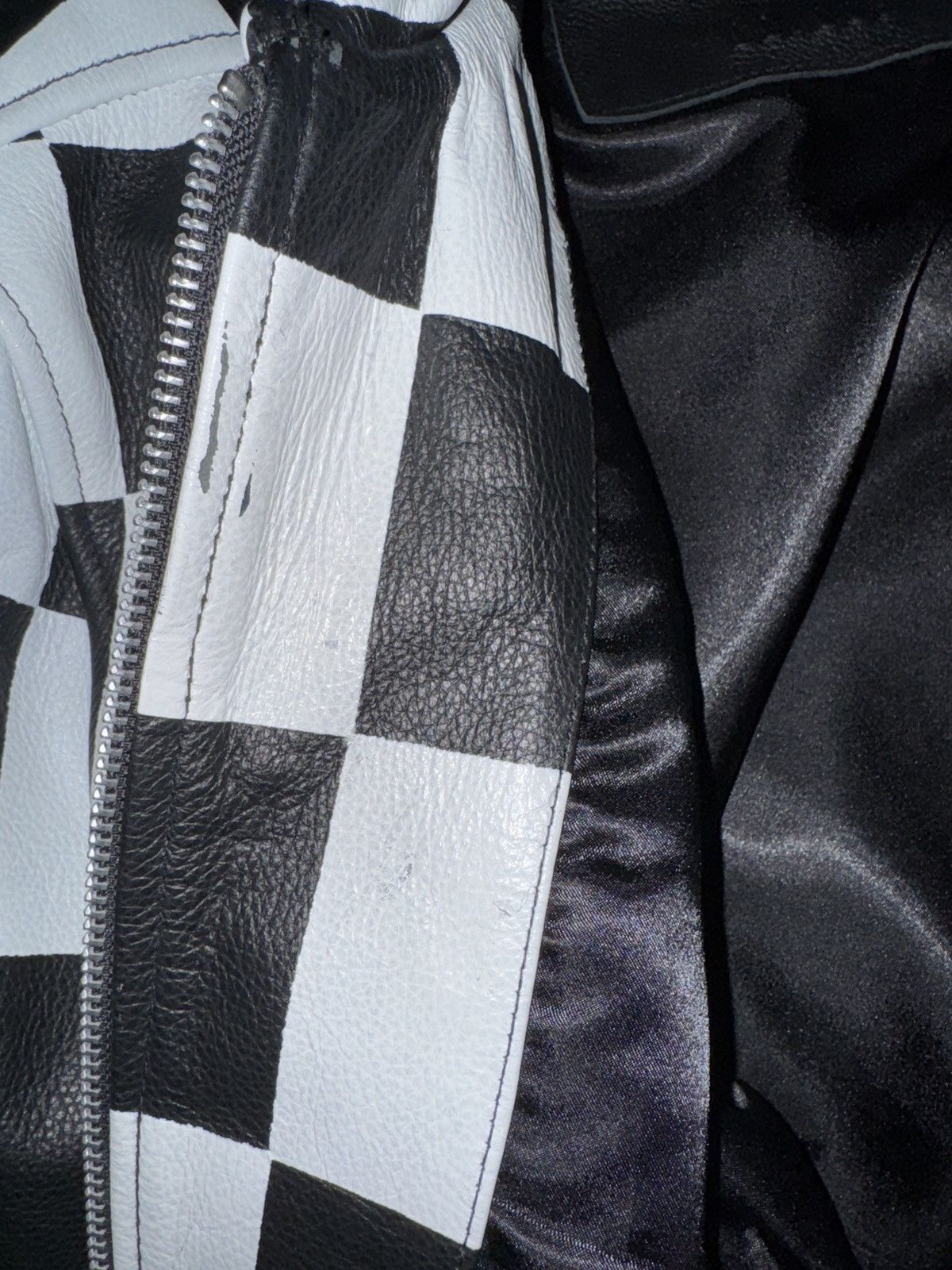 Ev Bravado E.V Bravado Checkerboard Leather Jacket Size US S / EU 44-46 / 1 - 9 Thumbnail
