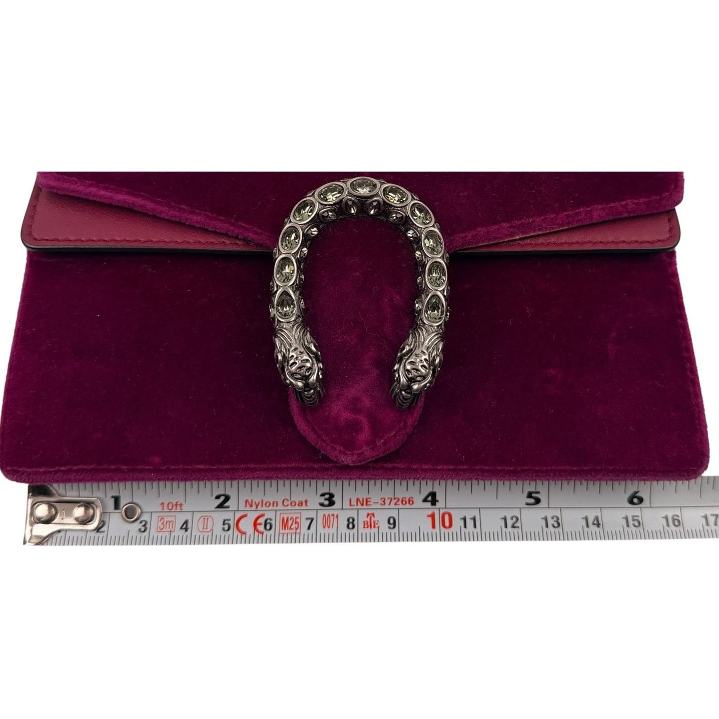 Gucci Gucci Purple Super Mini Velvet Dionysus Crossbody Bag Size ONE SIZE - 9 Thumbnail