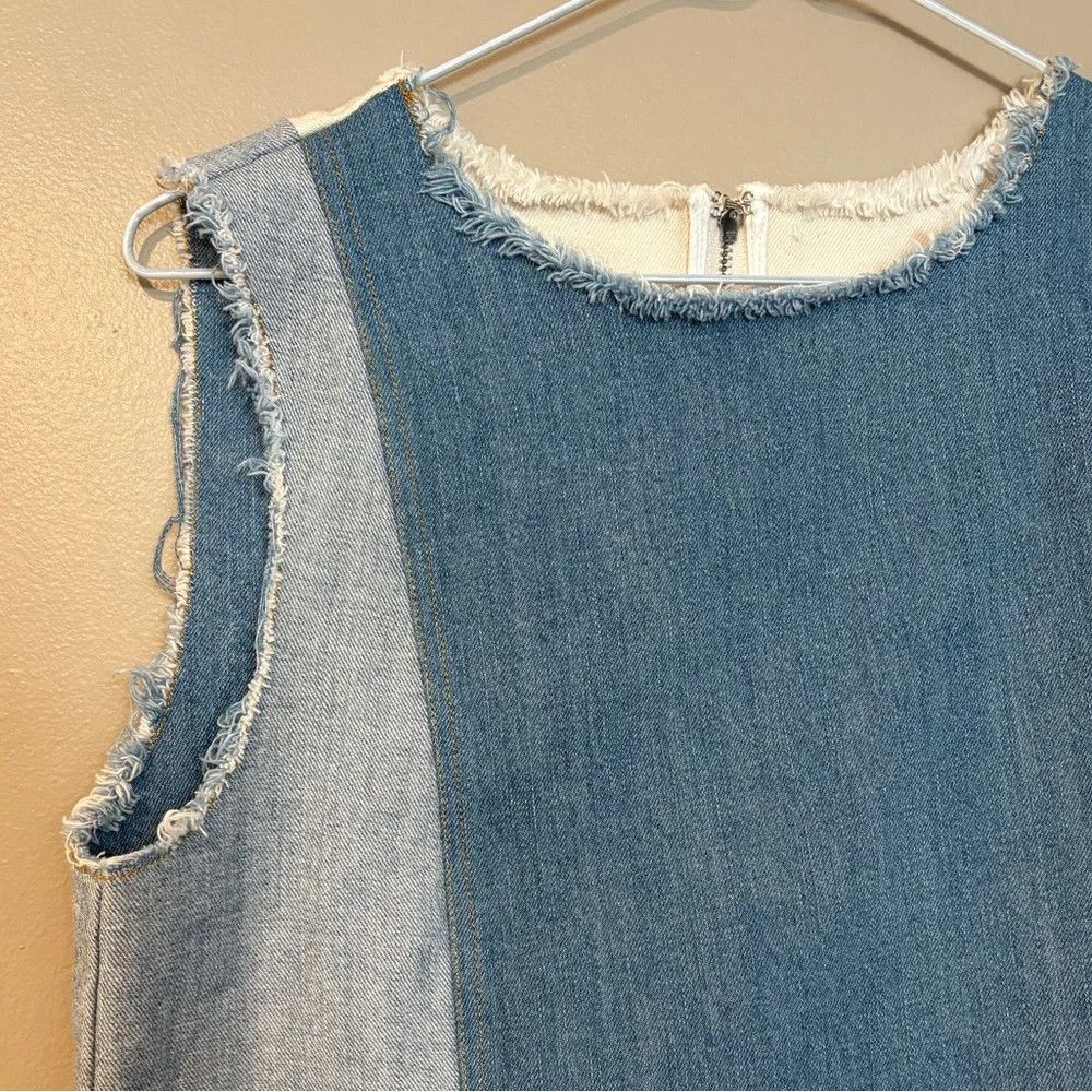 Sea New York SEA new york distressed raw denim sleeveless cami frayed hem Size S / US 4 / IT 40 - 2 Thumbnail