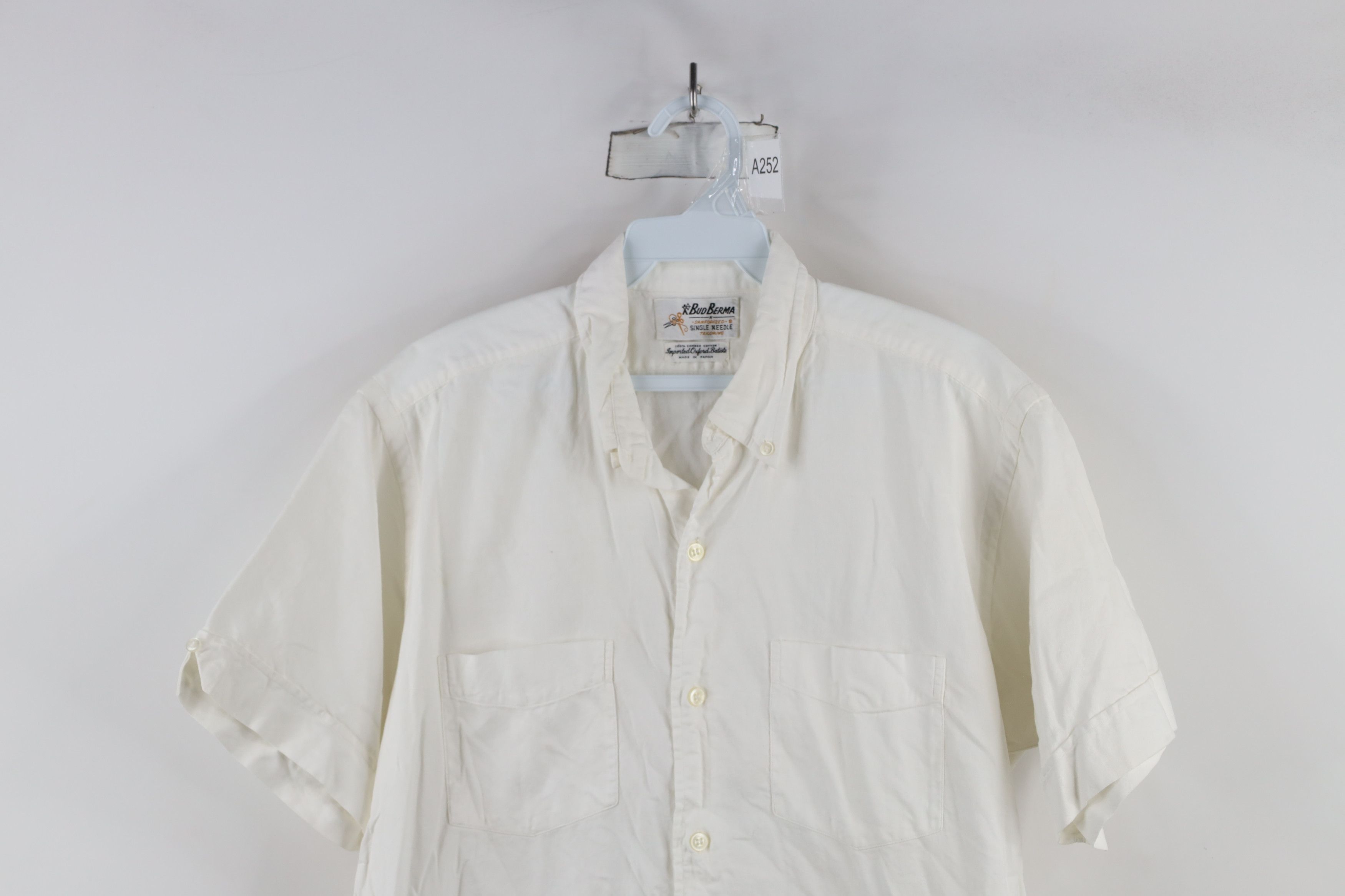 Vintage Vintage 60s Rockabilly Batiste Button Down Shirt Japan Size US L / EU 52-54 / 3 - 2 Thumbnail