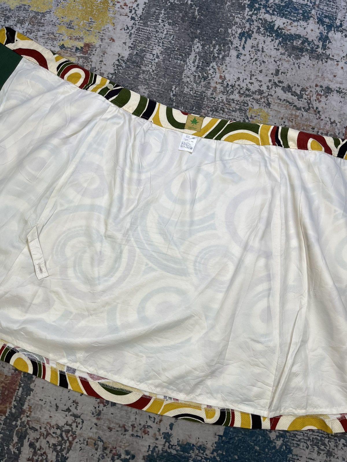 Japanese Brand Sortir Retro 70s Style A-Line Circular Mini Skirt Size 26" / US 2 / IT 38 - 8 Thumbnail