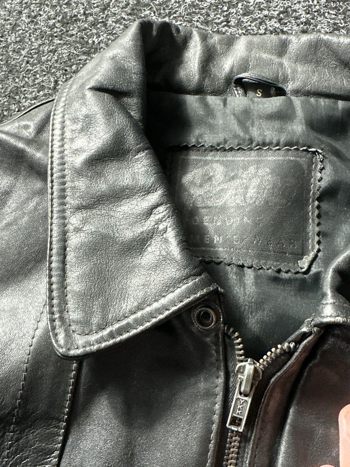 Vintage 🚨Vintage 90s Leather Biker Jacket-West Style Maison Margiela Size US S / EU 44-46 / 1 - 8 Thumbnail