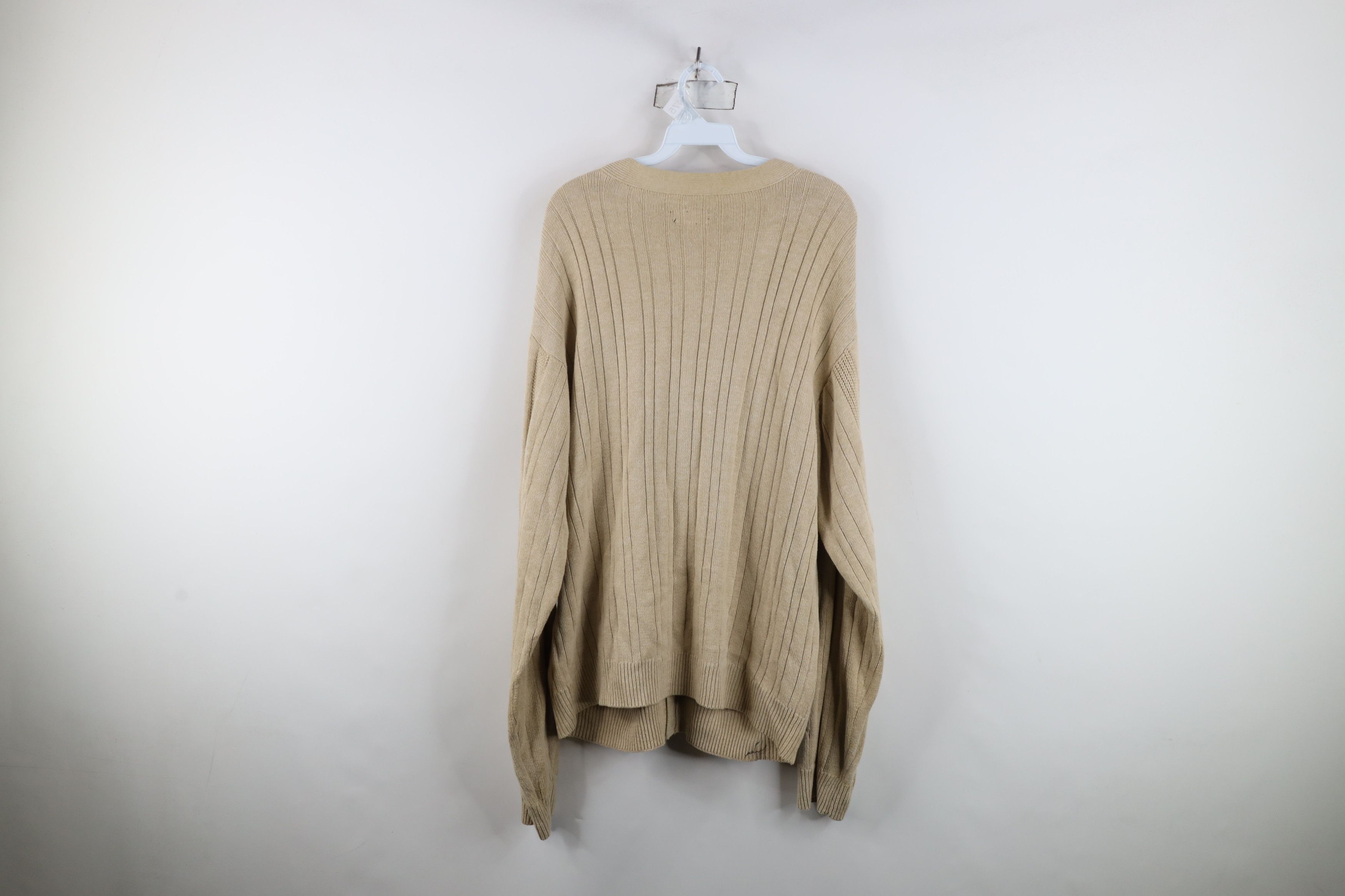 Vintage Vintage 90s Streetwear Chunky Cable Knit Cardigan Sweater Size US XL / EU 56 / 4 - 13 Thumbnail