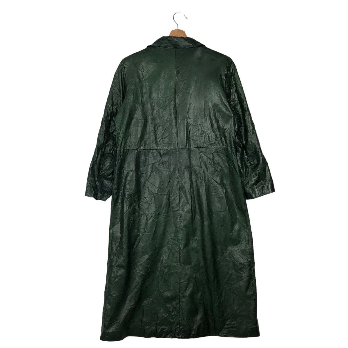 Japanese Brand VINTAGE LONG JACKET GENUINE LEATHER RA INSPIRE RICK OWENS Size M / US 6-8 / IT 42-44 - 7 Thumbnail