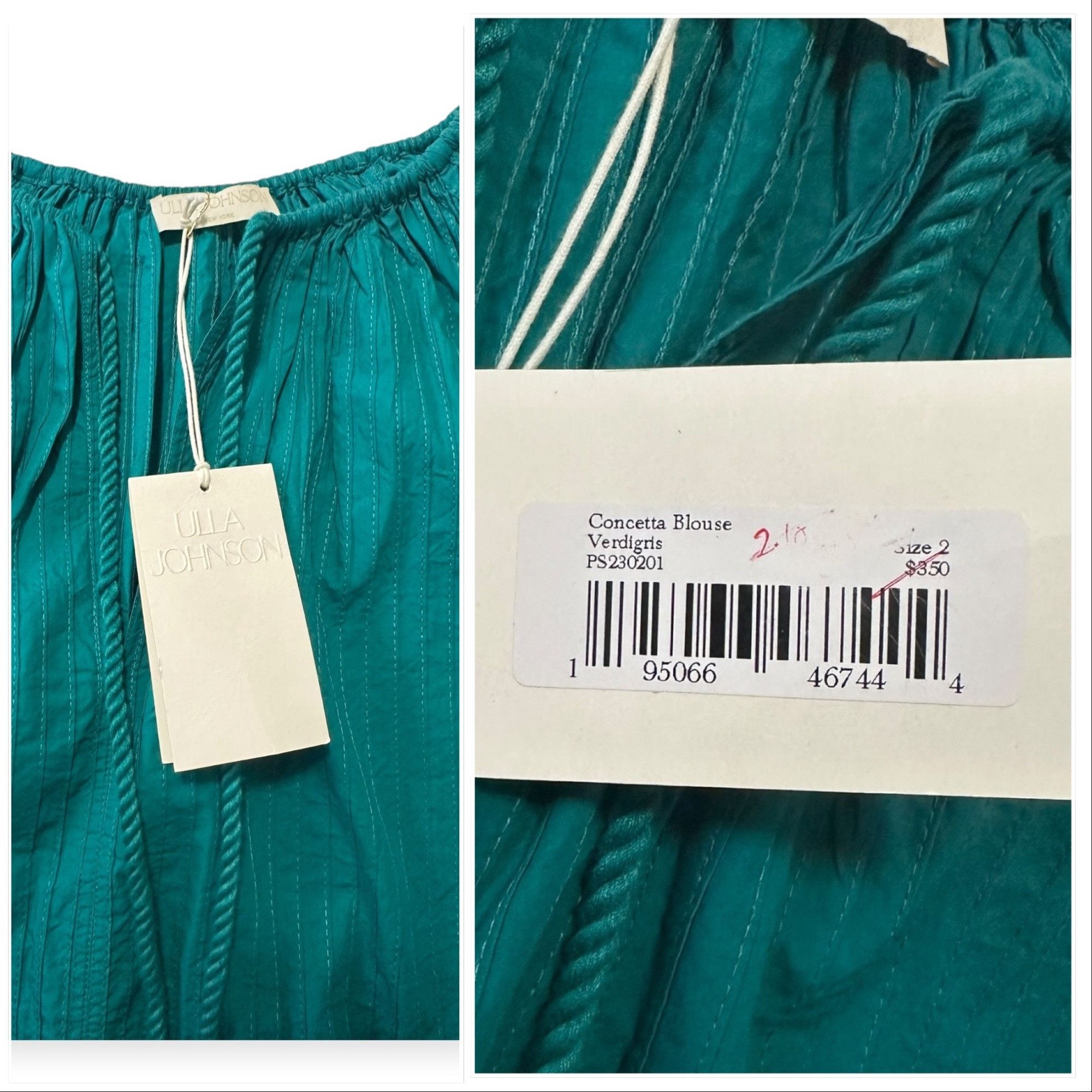 Ulla Johnson Ulla Johnson Concetta Cotton Blouse, Size 2, New with tag Size XS / US 0-2 / IT 36-38 - 3 Thumbnail