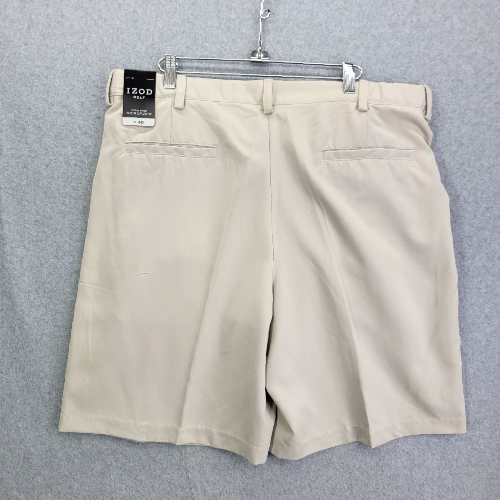 Izod Izod Golf Shorts Size 40 Classic Fit beige stain free microfiber nwt Size US 40 / EU 56 - 5 Thumbnail