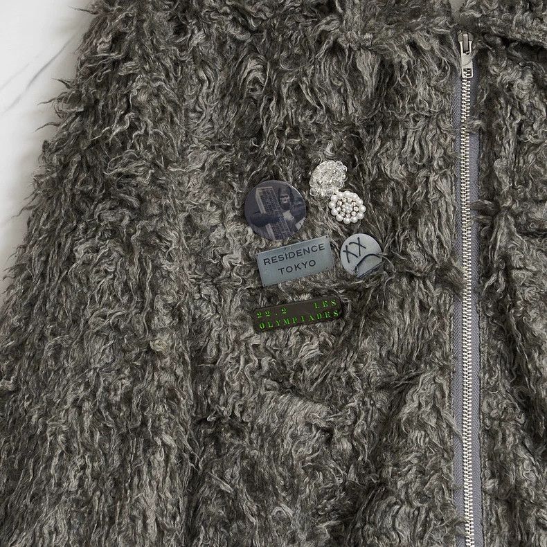 Song For The Mute Song For The Mute unisex sequin badge fleece jacket Size US S / EU 44-46 / 1 - 2 Thumbnail