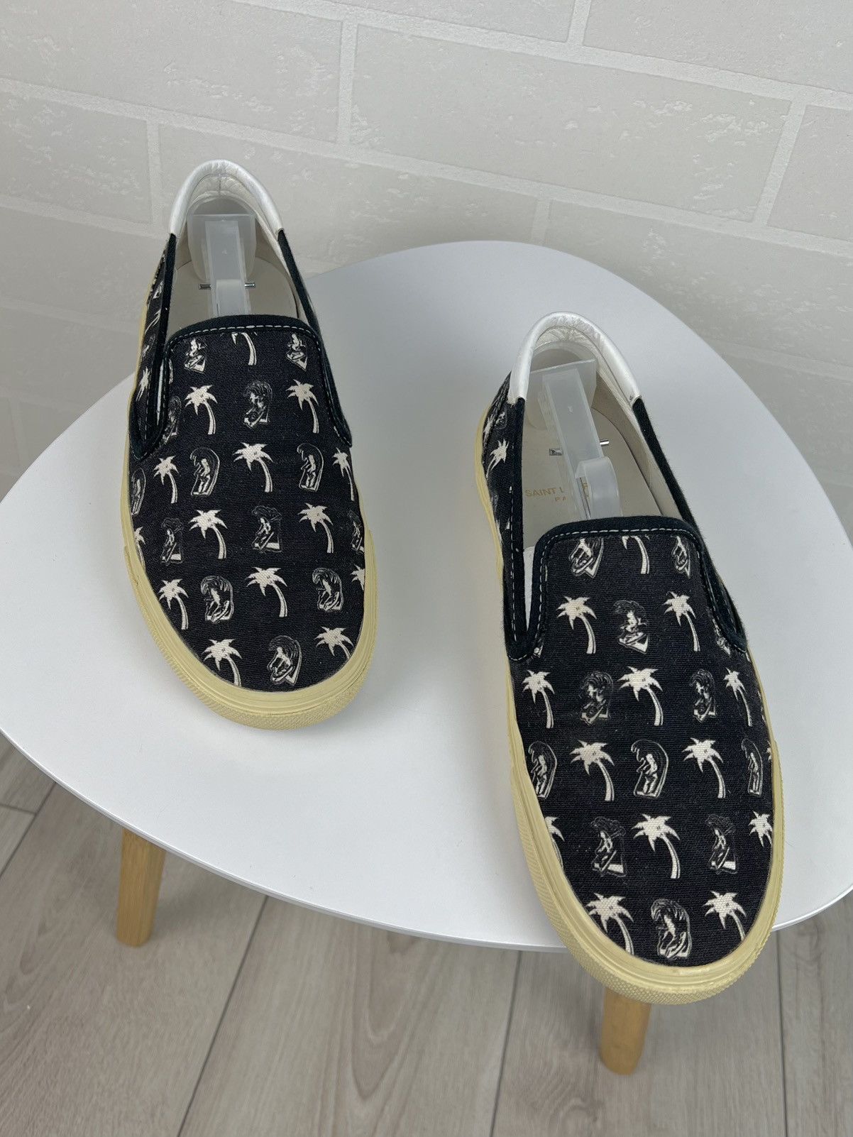 Saint Laurent Paris SAINT LAURENT Shoes Slip Ons Trainers SLP PARIS Palm Tree Size US 8.5 / EU 41-42 - 3 Thumbnail