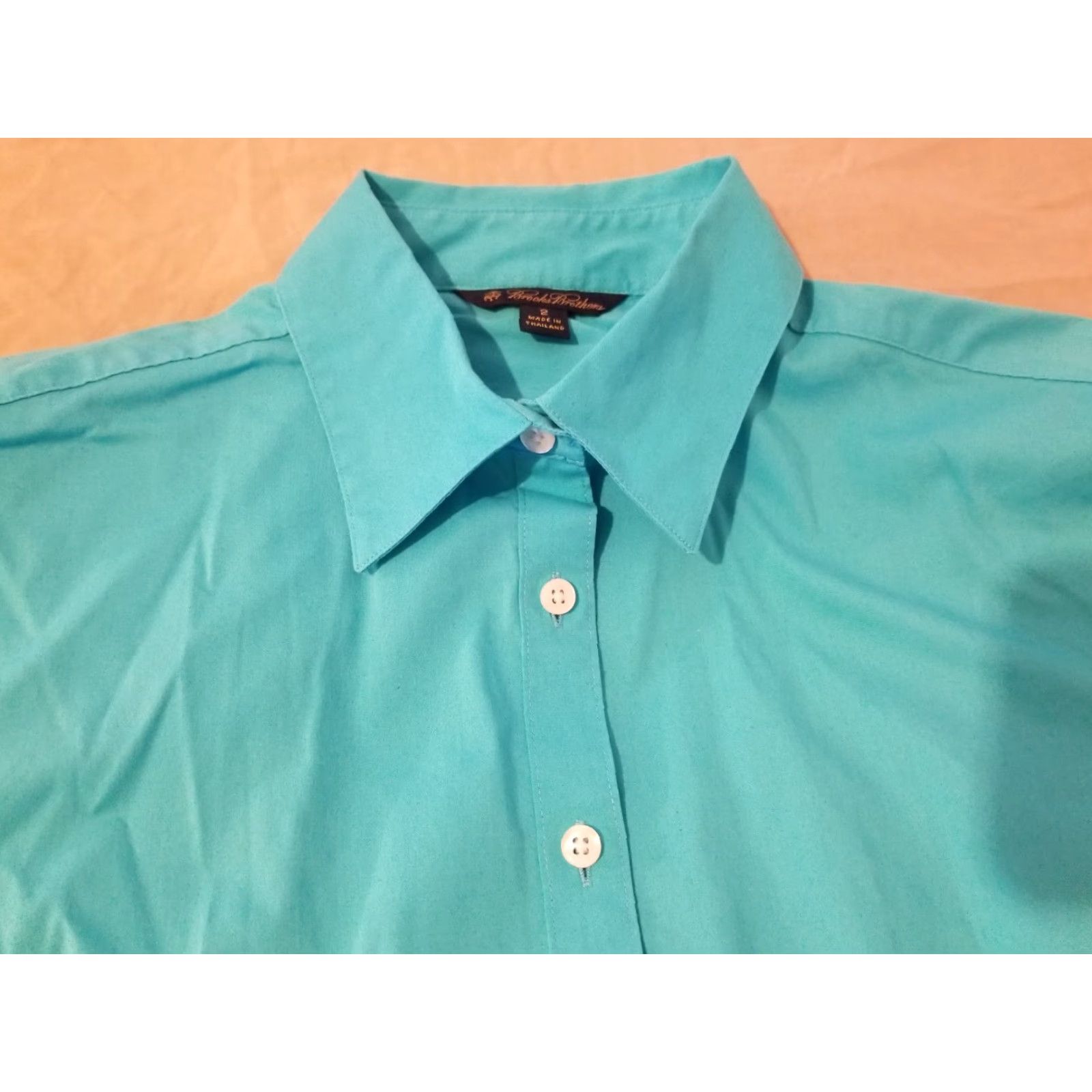 Brooks Brothers Womens Brooks Brothers Dress Shirt Blouse 2 Blue Cotton Shirt Womens Size 2 Blue Shop Brooks Brothers Shirts Size XS / US 0-2 / IT 36-38 - 3 Thumbnail