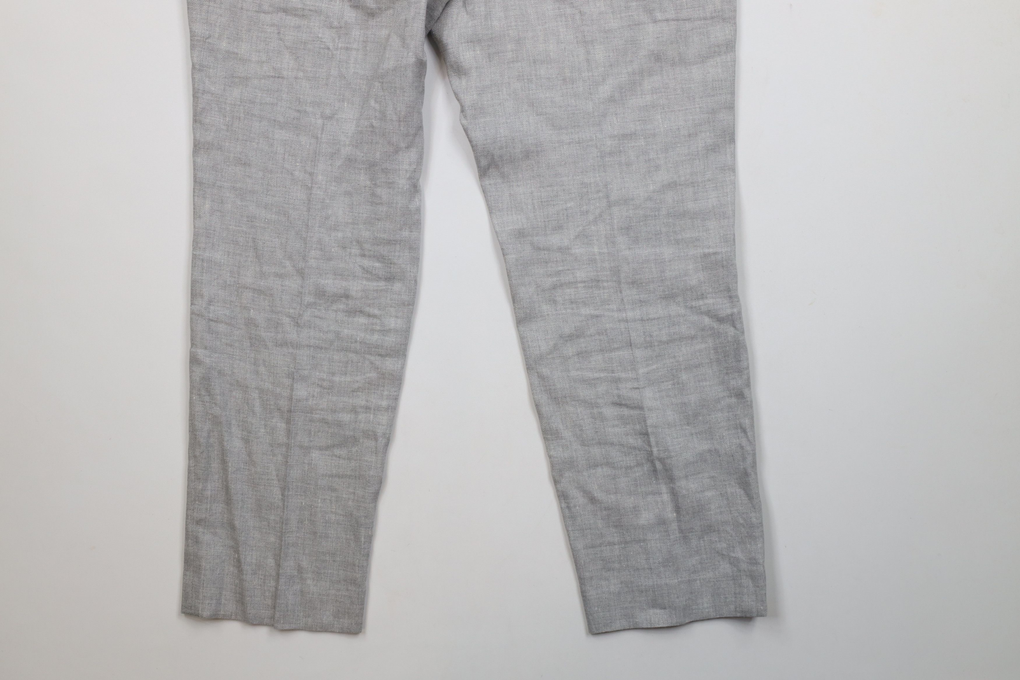 Express × Vintage Express Flannel Tapered Leg Chino Pants Trousers Gray Size US 36 / EU 52 - 11 Thumbnail