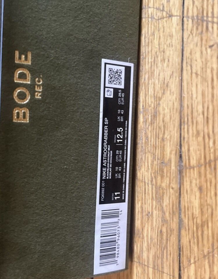 Bode × Nike Bode Rec. Astrograbber Black Size US 11 / EU 44 - 13 Thumbnail
