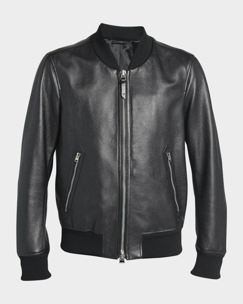 Tom Ford o1loc1c0525 LBS029 Leather Jacket in Black Size US M / EU 48-50 / 2 - 1 Preview