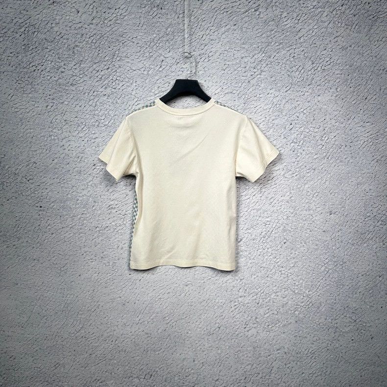 Louis Vuitton Louis Vuitton Checkerboard check round neck short sleeve T- Size S / US 4 / IT 40 - 2 Thumbnail