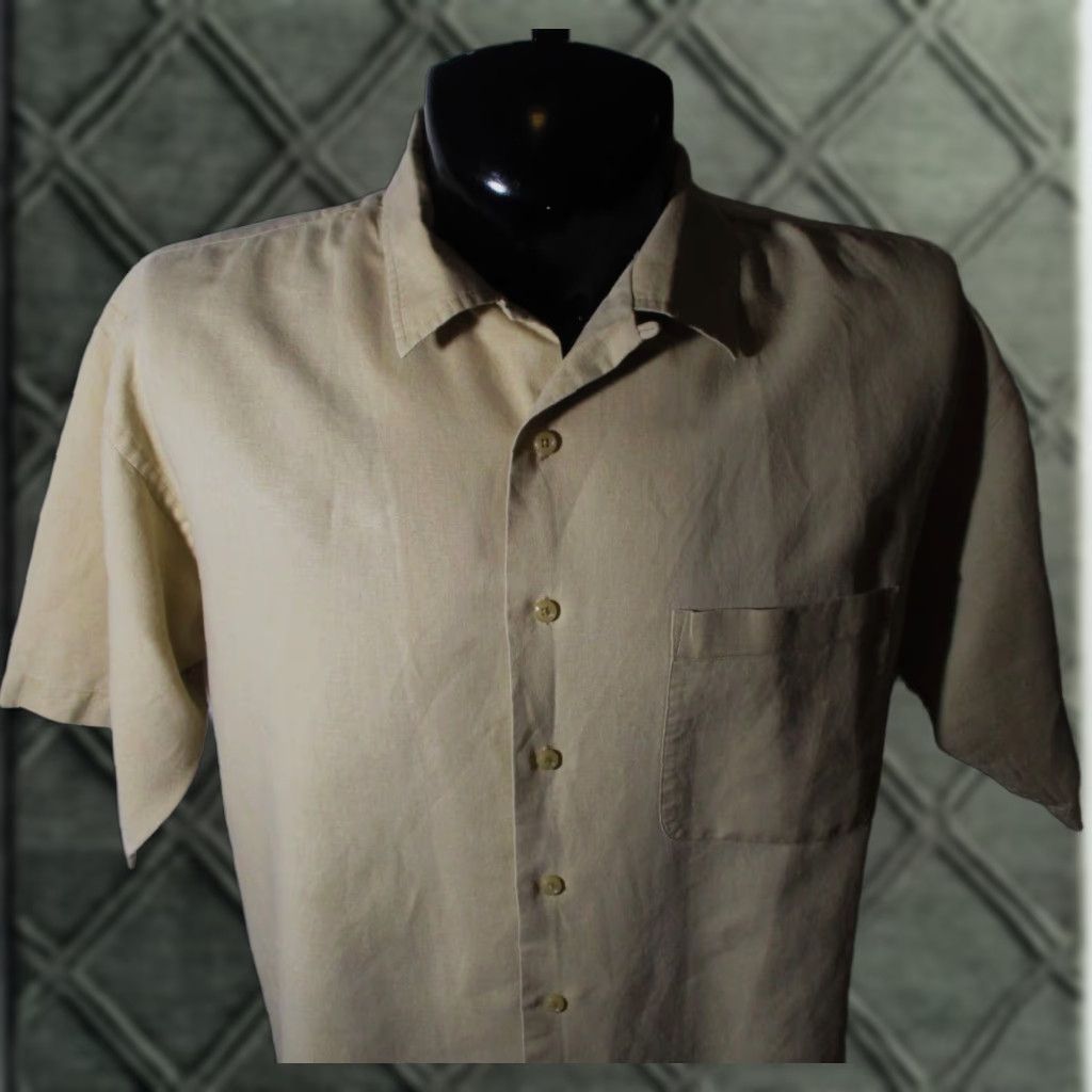 Vintage Daniel Gray Tan Short Sleeve Linen Shirt Size XL User: Daniel Gray Tan Short Sleeve Linen Shirt Size XL Size US XL / EU 56 / 4 - 1 Thumbnail