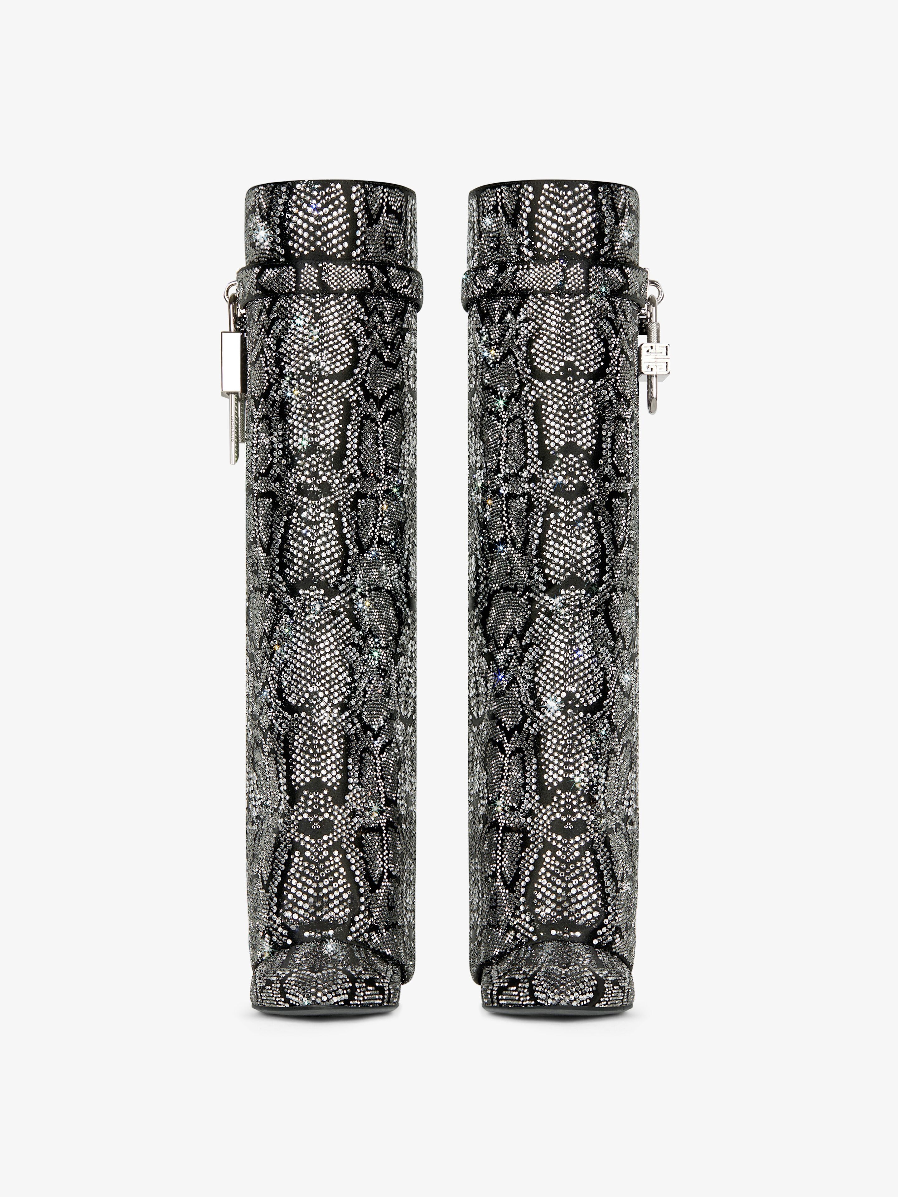 Givenchy o1srvl11e0525 Shark Lock Pant Boots 90mm in Grey/Natural Size US 7 / IT 37 - 3 Thumbnail