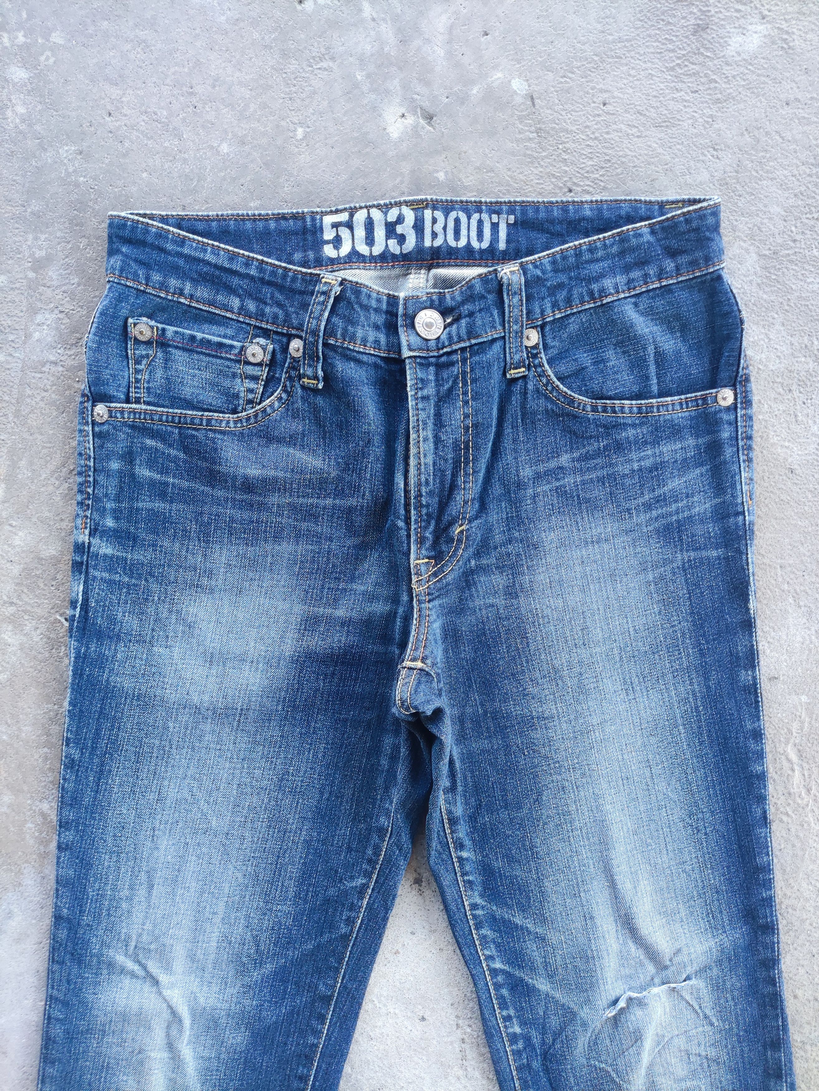 Edwin × Jean Vintage Edwin 503 BOOT Jeans Faded Denim Pants FLARED W32 Size US 34 / EU 50 - 3 Thumbnail