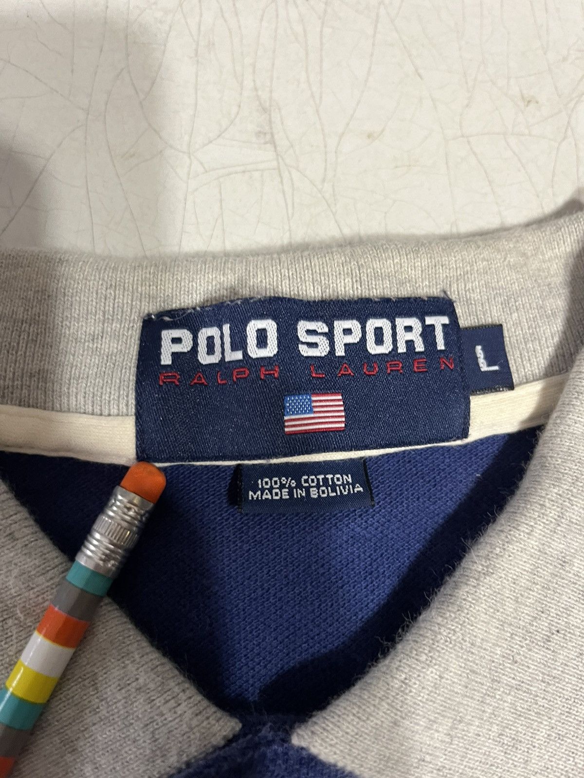 Polo Ralph Lauren × Vintage Vintage 90s polo sport shirt Size US L / EU 52-54 / 3 - 4 Thumbnail