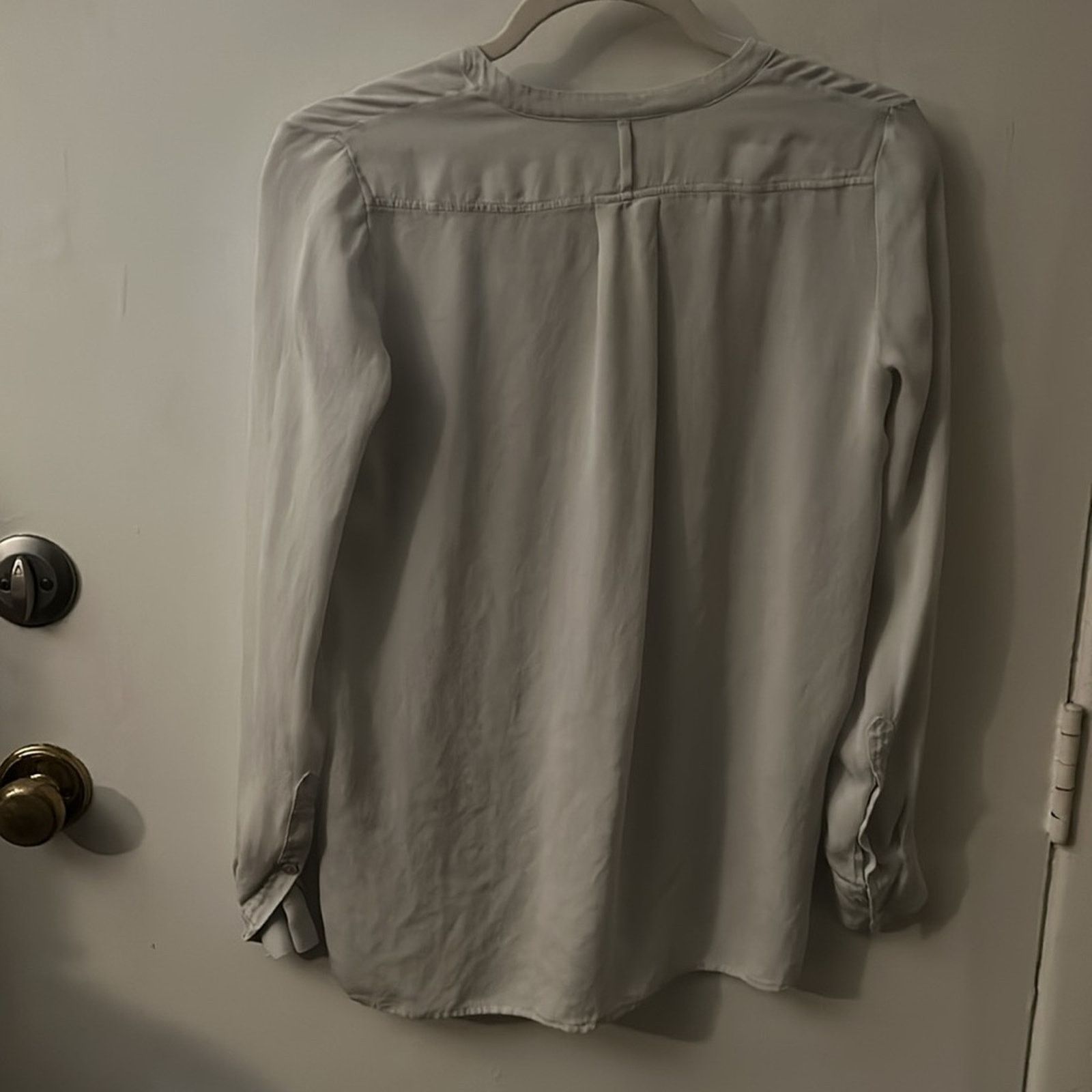 Vince Vince Sheer Long Sleeve Blouse XS Classic Preppy Size XS / US 0-2 / IT 36-38 - 4 Thumbnail