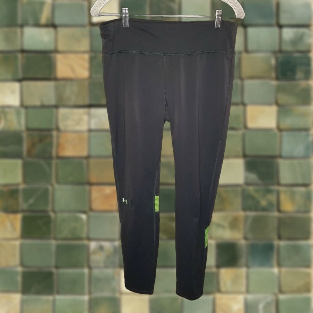 Under Armour UNDER ARMOUR Women’s Gray Green Yoga Pants Activewear M-XL Inseam 27" Waist 16" Size 32" / US 10 / IT 46 - 1 Thumbnail