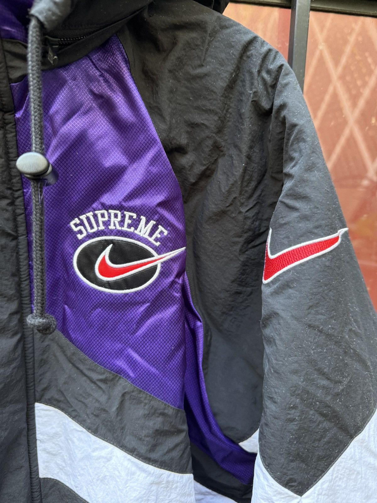 Nike × Supreme Supreme Nike Hooded Sport Jacket Purple Size US M / EU 48-50 / 2 - 7 Thumbnail