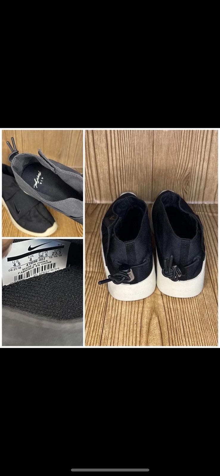 Nike Nike air x Fear of God moccasin MOC sneaker shoes M 4.5 Size US 5 / EU 37 - 5 Thumbnail