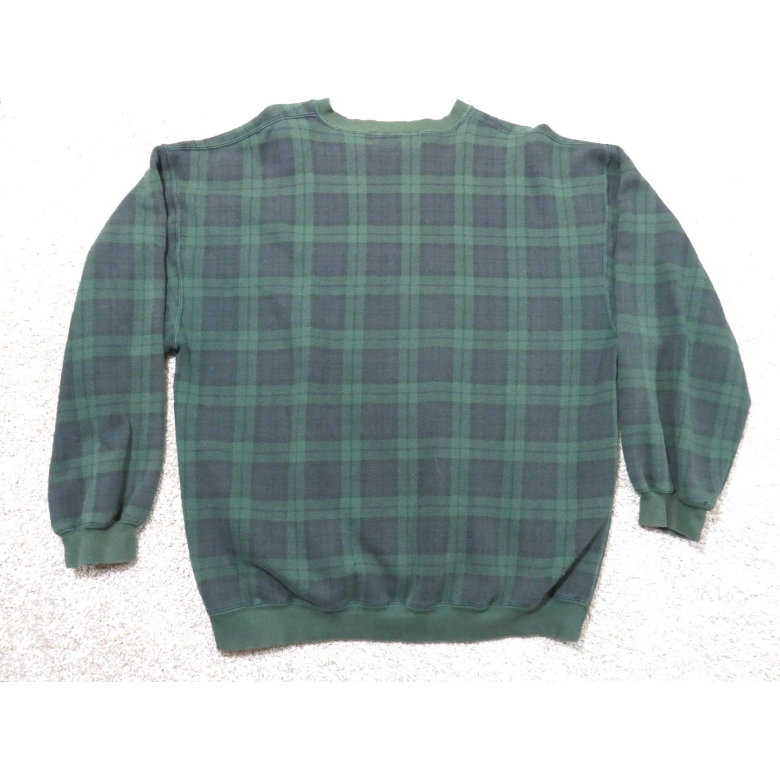 Big Dogs VINTAGE Big Dogs Sweater Shirt Mens M Green Plaid Golf Crew Neck Long Sleeve Pullover Heavyweight 90s Y2K Fall Winter Spring Size US M / EU 48-50 / 2 - 7 Thumbnail