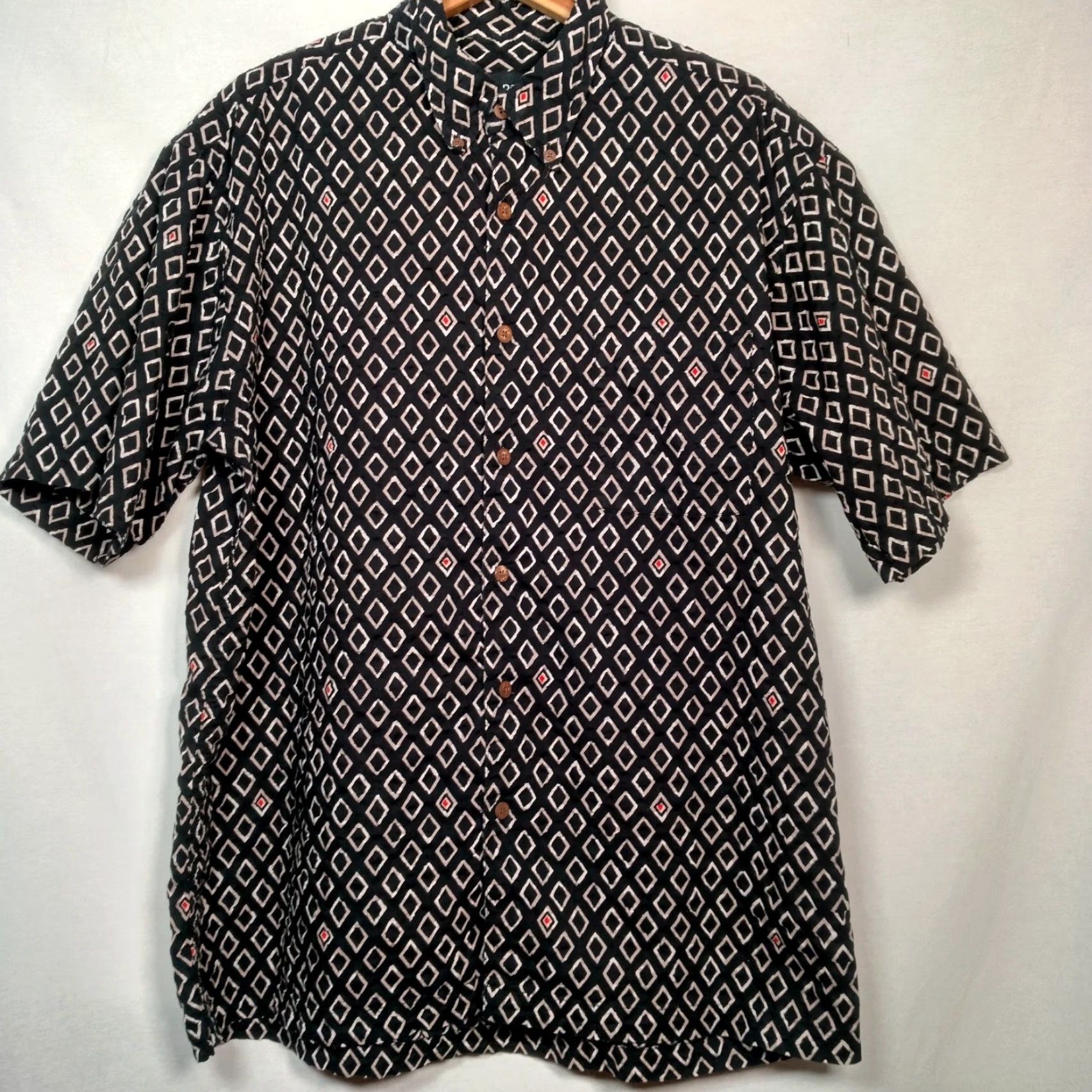 Ocean Pacific VINTAGE Ocean Pacific 90s Shirt Men Large Blue Button-Up Geometric Surf Boho Size US L / EU 52-54 / 3 - 2 Thumbnail