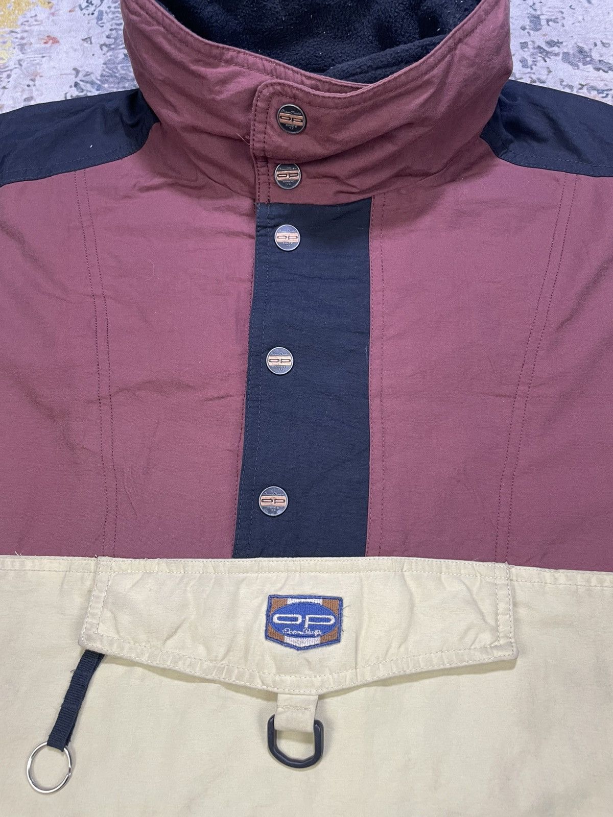 Ocean Pacific Vtg 90s OP Ocean Pacific Anorak Colorblock Pullover Jacket Size US L / EU 52-54 / 3 - 4 Thumbnail