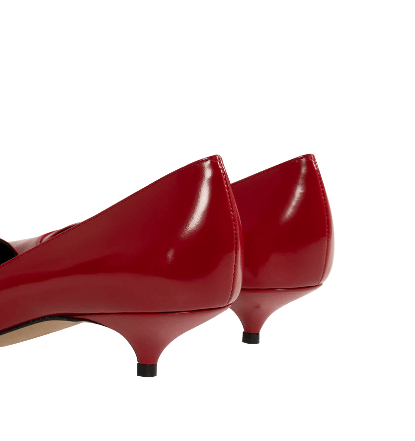 The Row o1h1sh11225 Viv Kitten Heels in Red Size US 12 / IT 42 - 3 Thumbnail