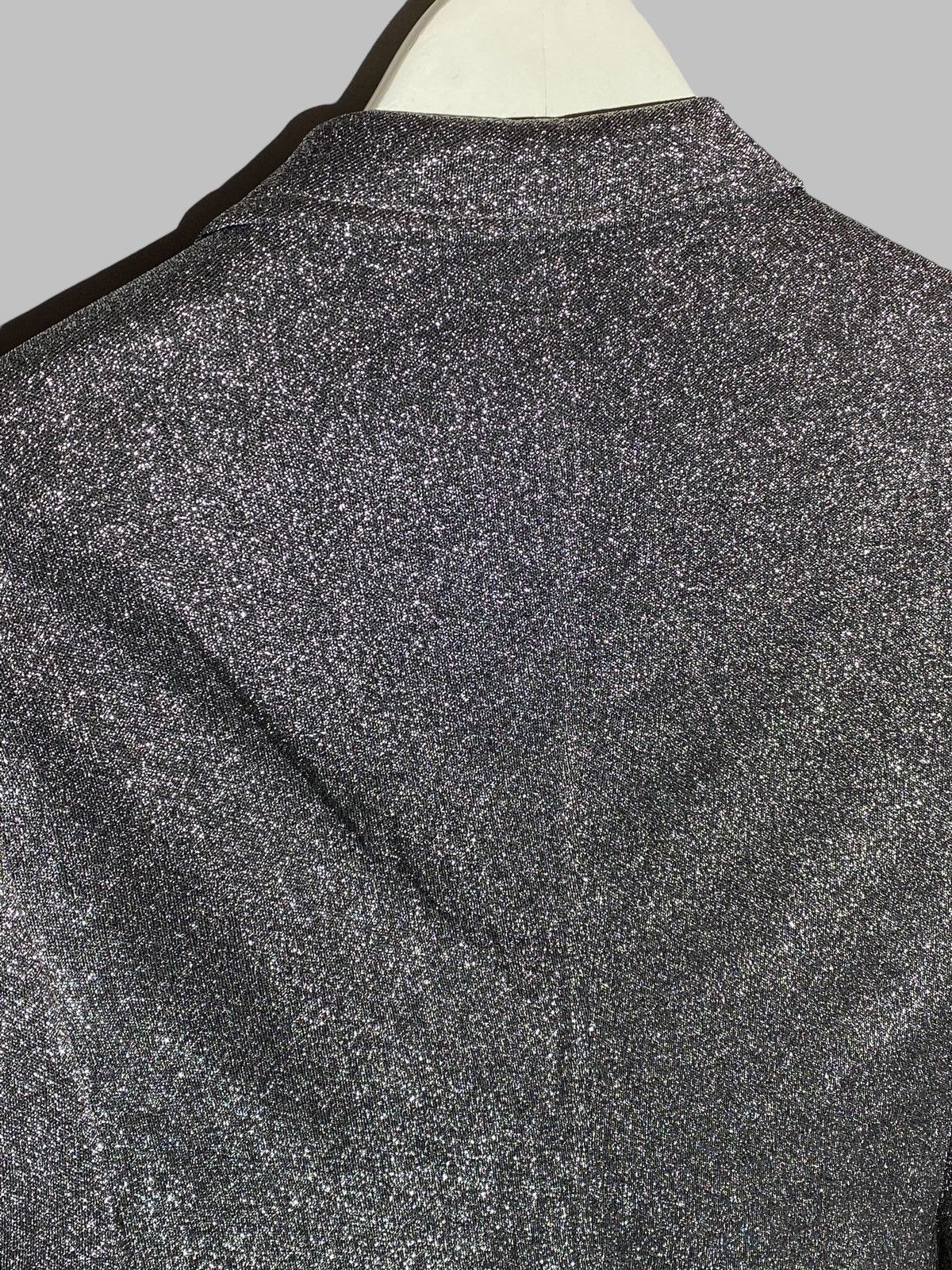 Tagliatore Tagliatore Women’s Glitter Silver Blazer Jacket Size L / US 10 / IT 46 - 14 Thumbnail