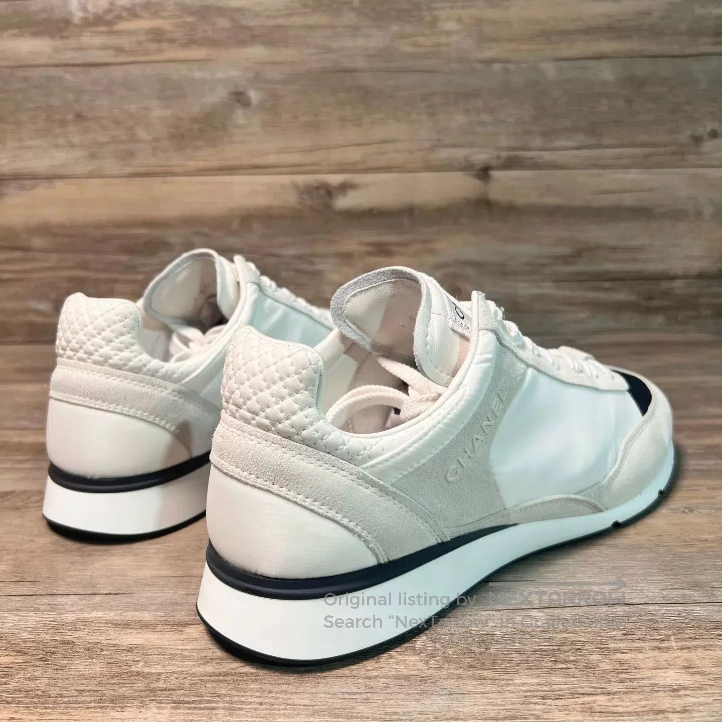 Chanel White Low-Top Sneakers Size 9. Size US 9 / EU 42 - 3 Thumbnail