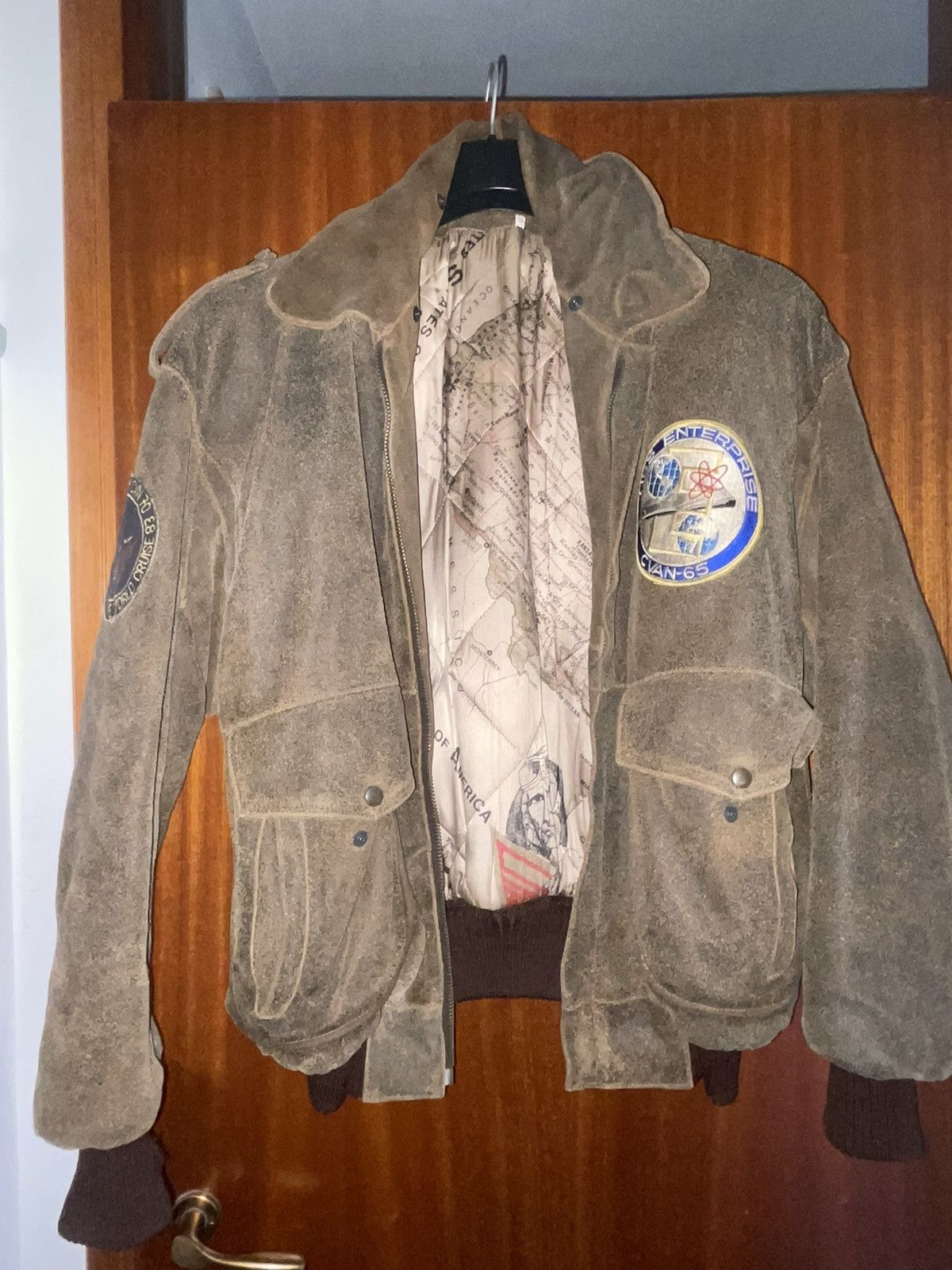 Vera Pelle Leather Jacket Aviator Size US L / EU 52-54 / 3 - 1 Thumbnail